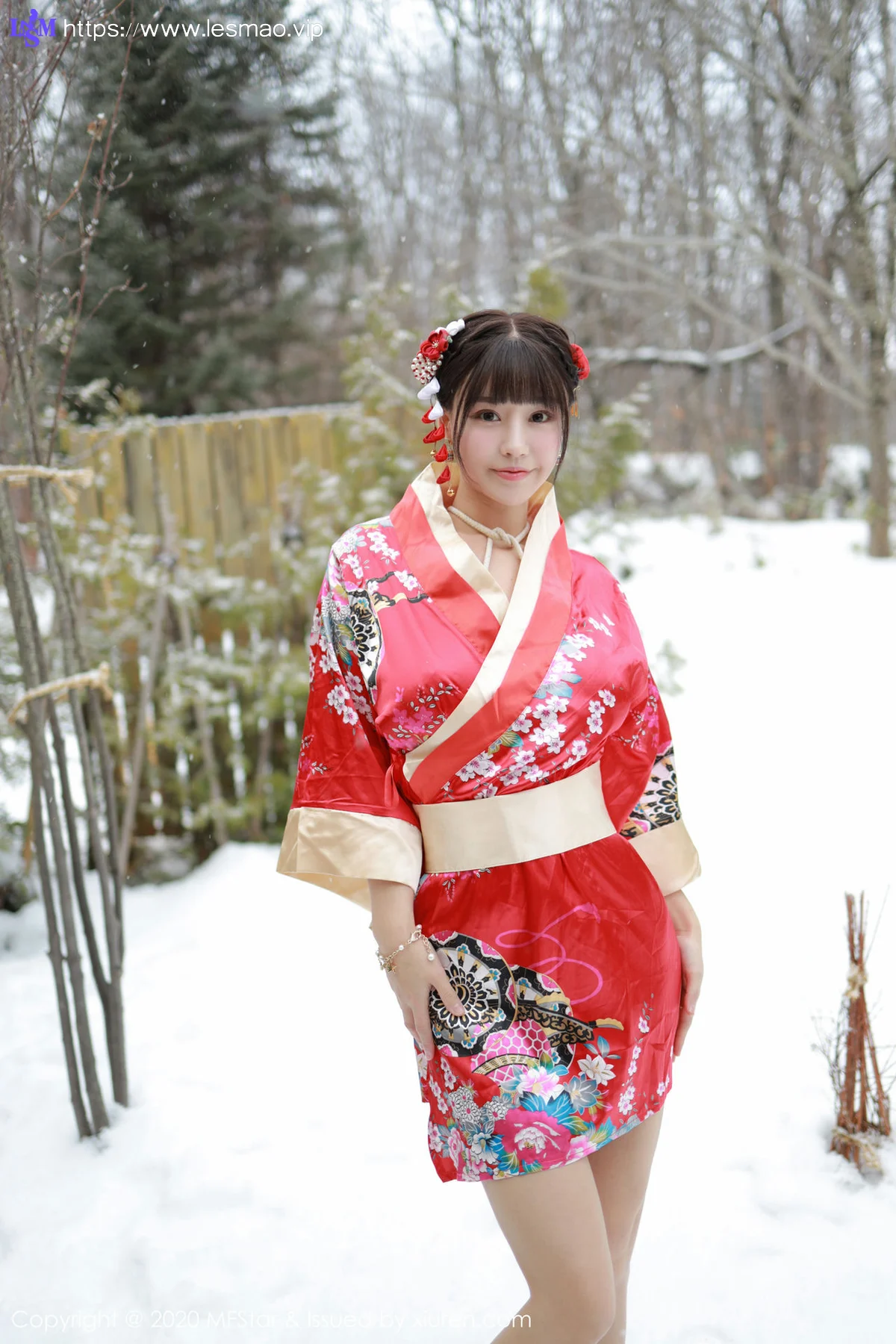 MFStar 模范学院 Vol.249 和服捆绑室外温泉湿身 朱可儿Flo... - 2