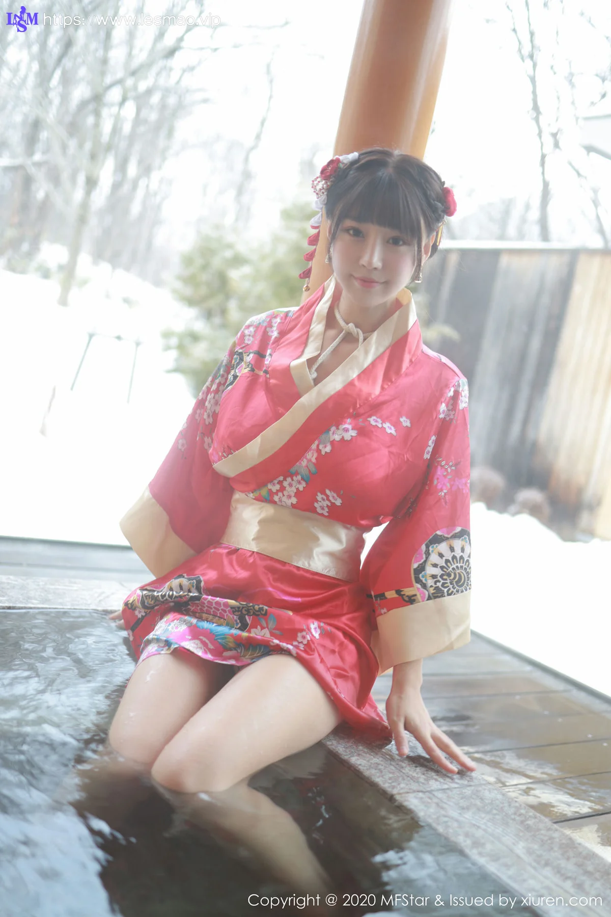 MFStar 模范学院 Vol.249 和服捆绑室外温泉湿身 朱可儿Flo... - 6