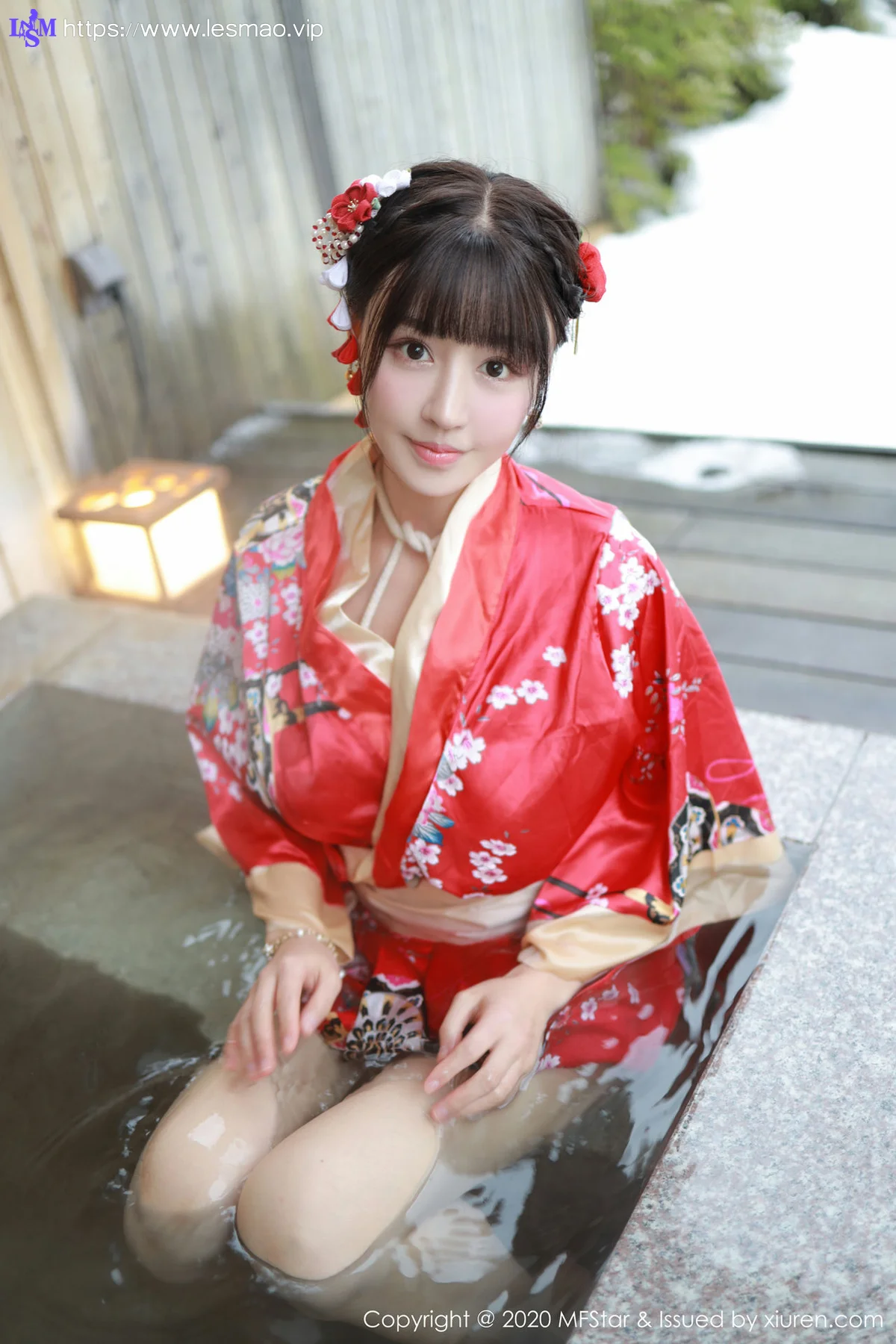 MFStar 模范学院 Vol.249 和服捆绑室外温泉湿身 朱可儿Flo... - 7
