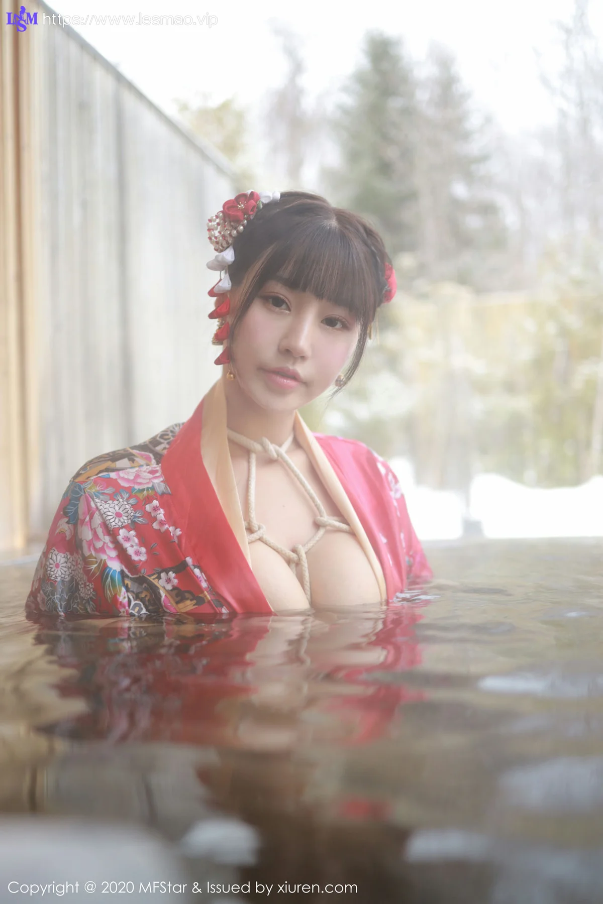MFStar 模范学院 Vol.249 和服捆绑室外温泉湿身 朱可儿Flo... - 10