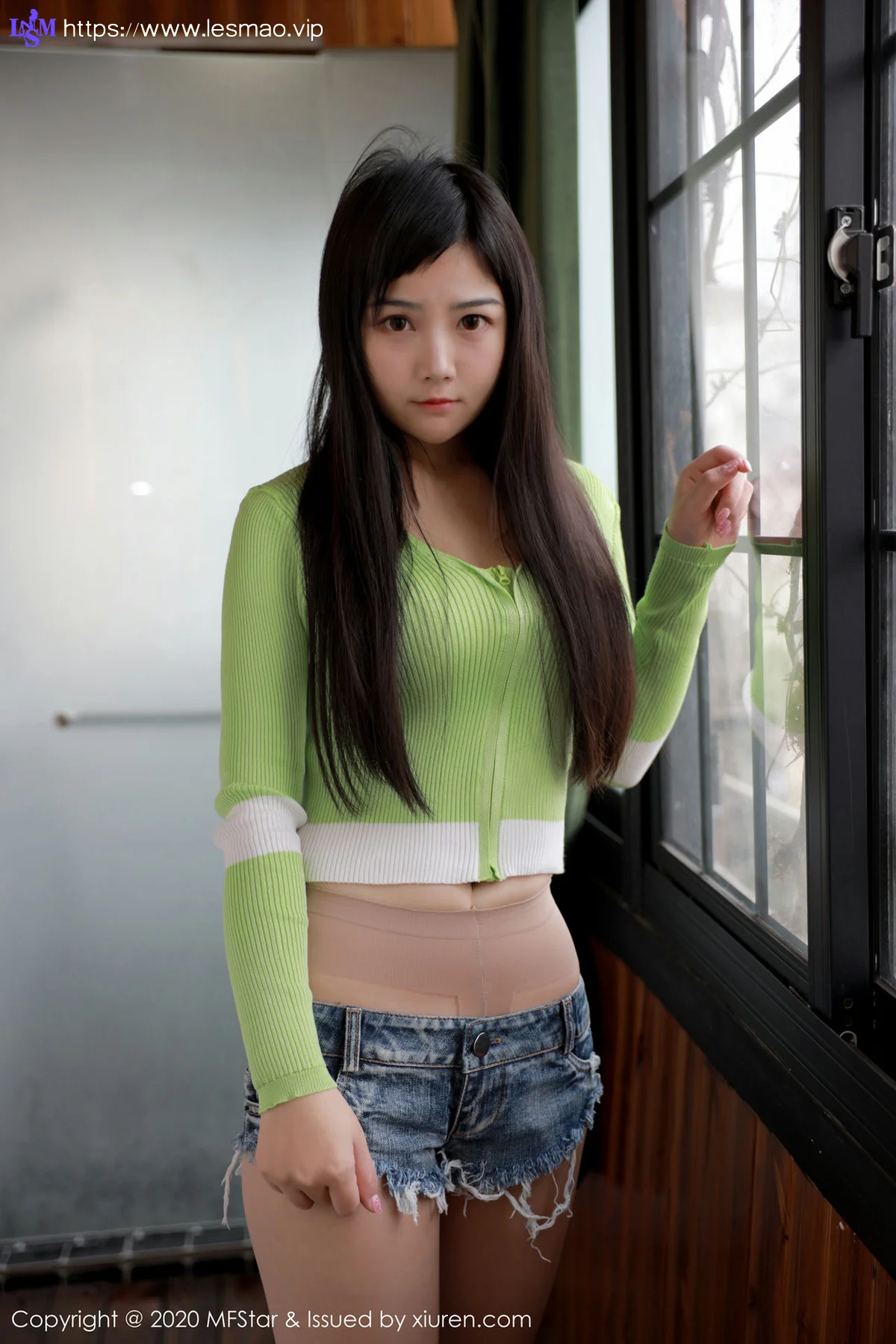 MFStar 模范学院 Vol.290 超短牛仔裤 徐微微mia - 1