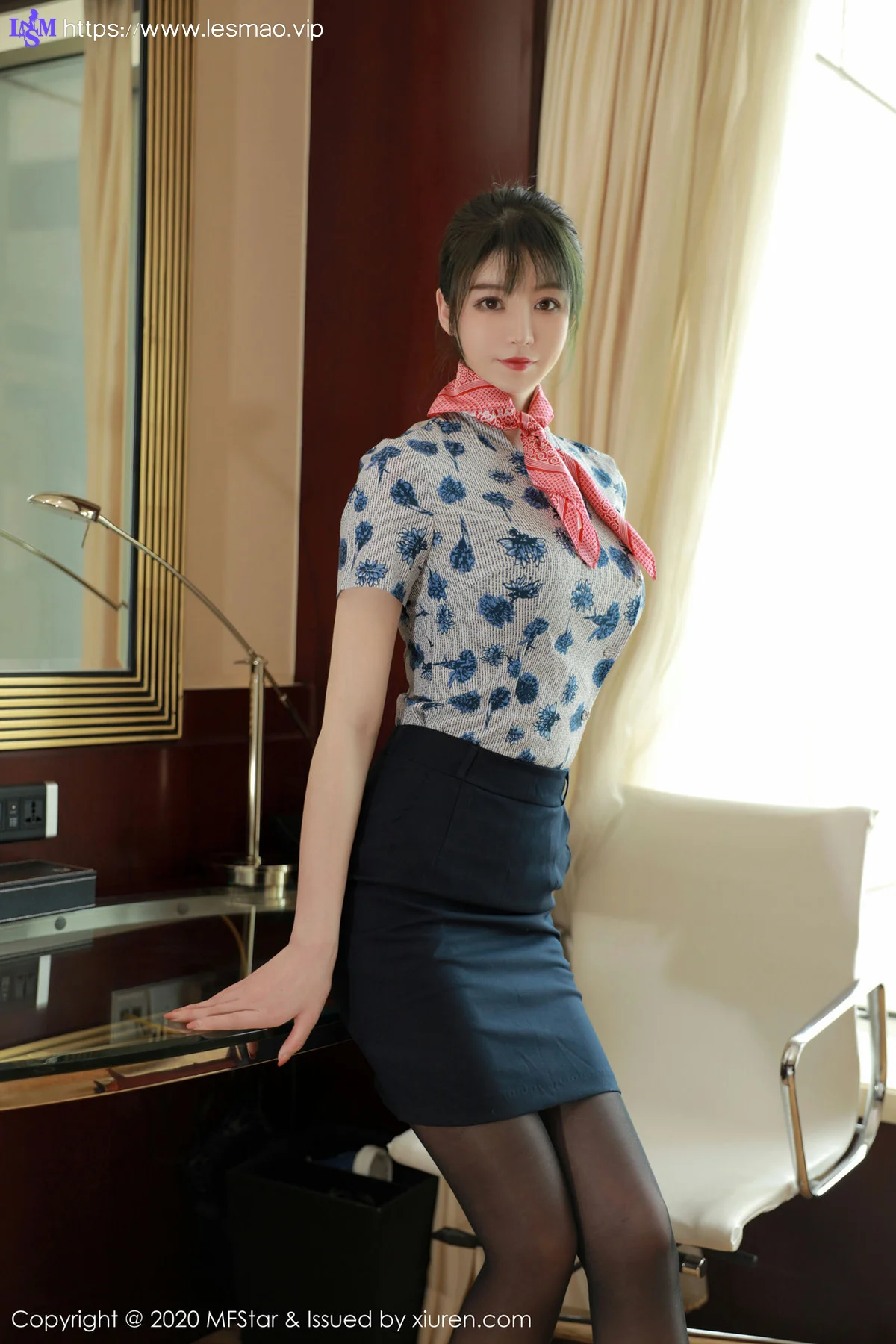MFStar 模范学院 Vol.317  空乘制服系列 yoo优优 新人模特第二... - 3