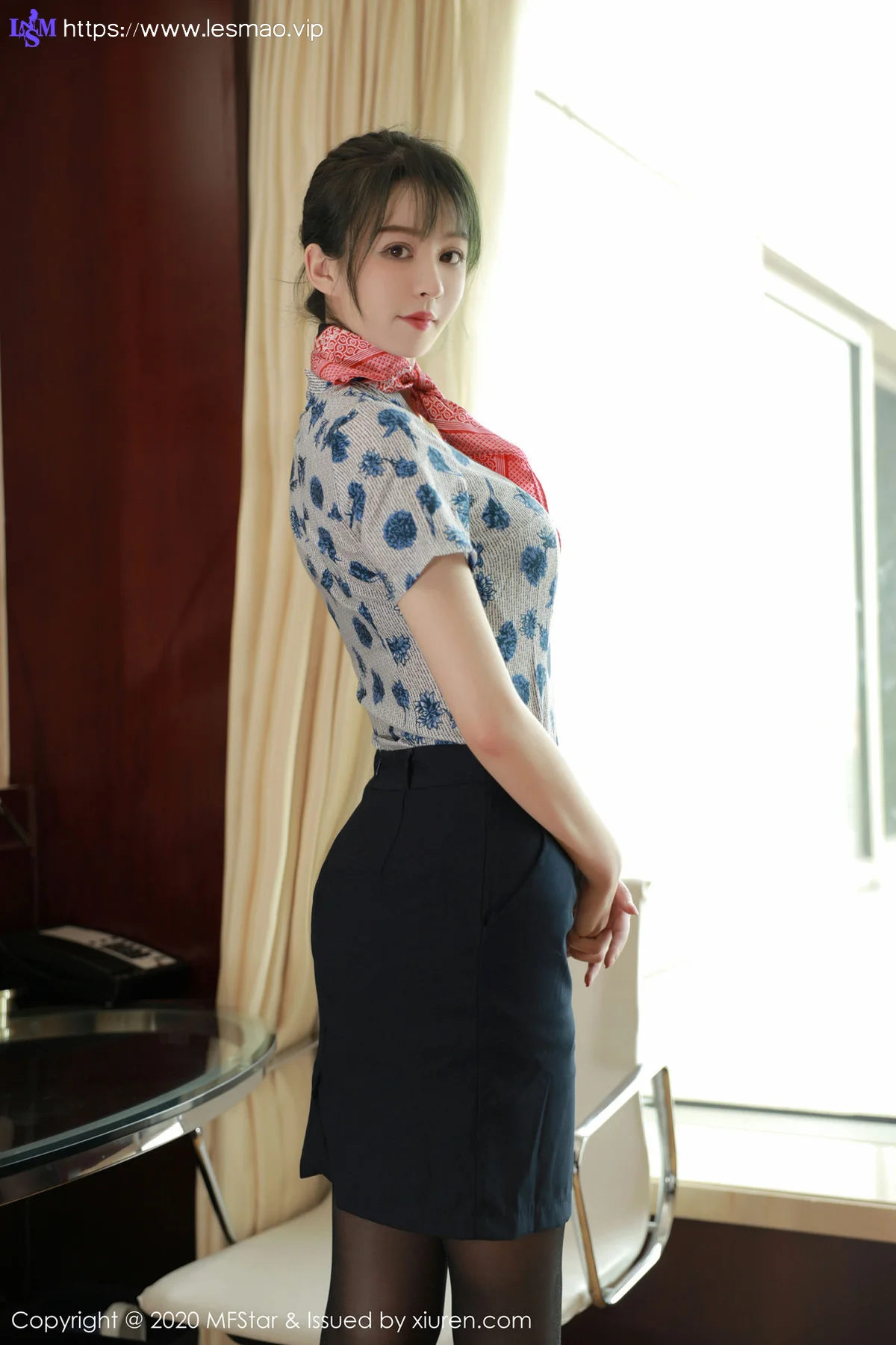 MFStar 模范学院 Vol.317  空乘制服系列 yoo优优 新人模特第二... - 4