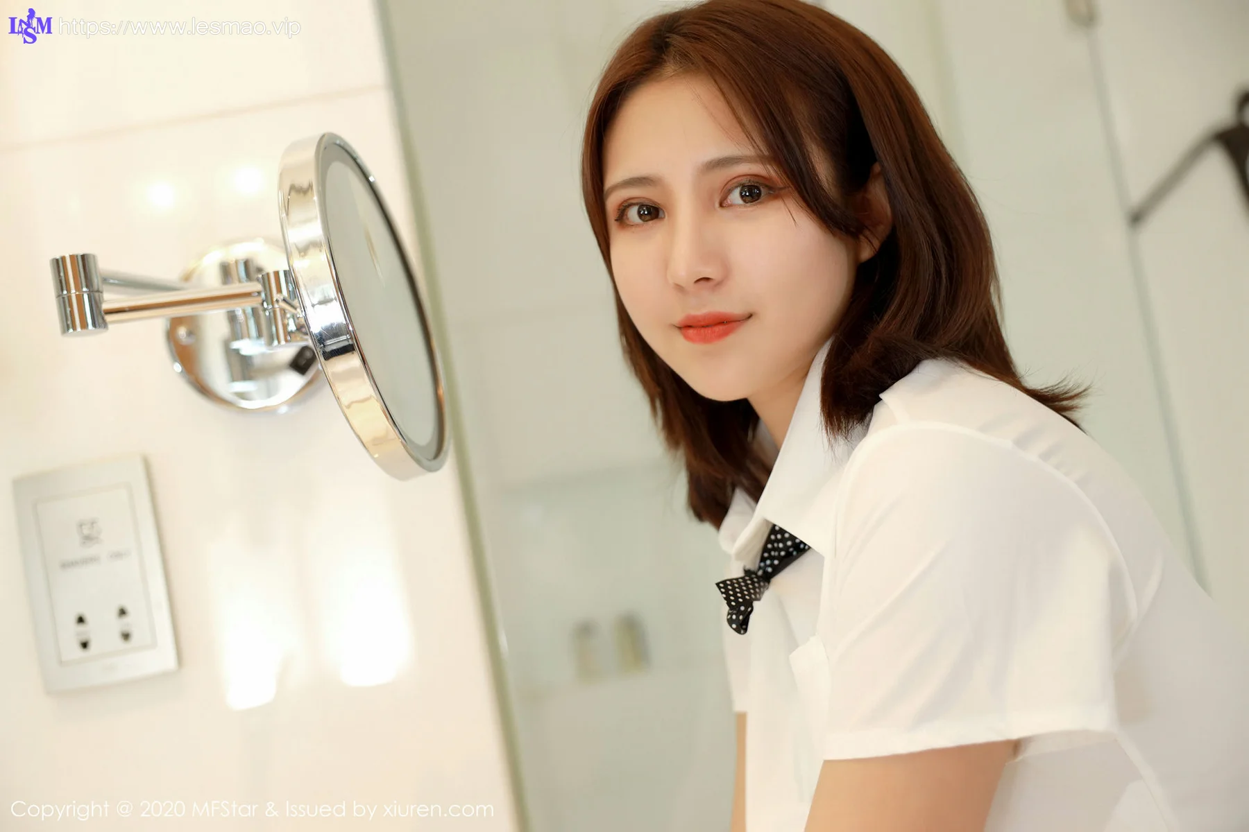 MFStar 模范学院 Vol.330  丰胸肥臀 久久Aimee 短发美女第二套 - 10