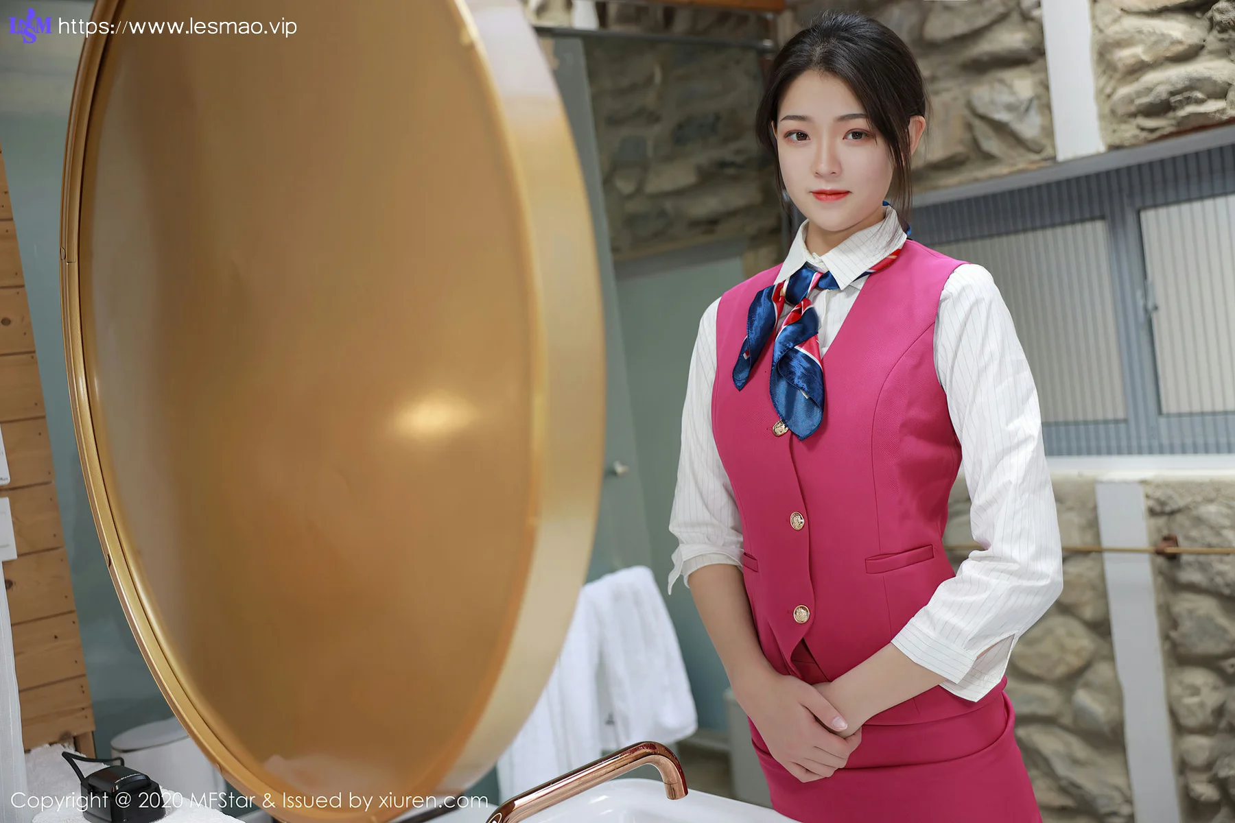 MFStar 模范学院 Vol.356  空乘制服 laura苏雨彤 性感系列 - 3