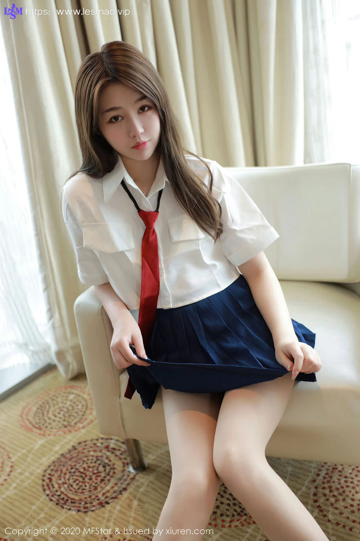 MFStar 模范学院 Vol.362  jk制服 梦梵 清秀美女 - 2