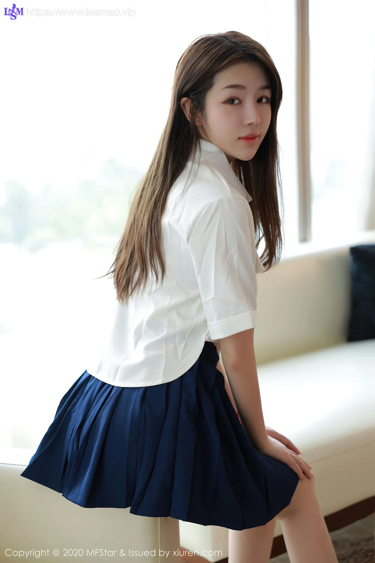 MFStar 模范学院 Vol.362  jk制服 梦梵 清秀美女 - 9