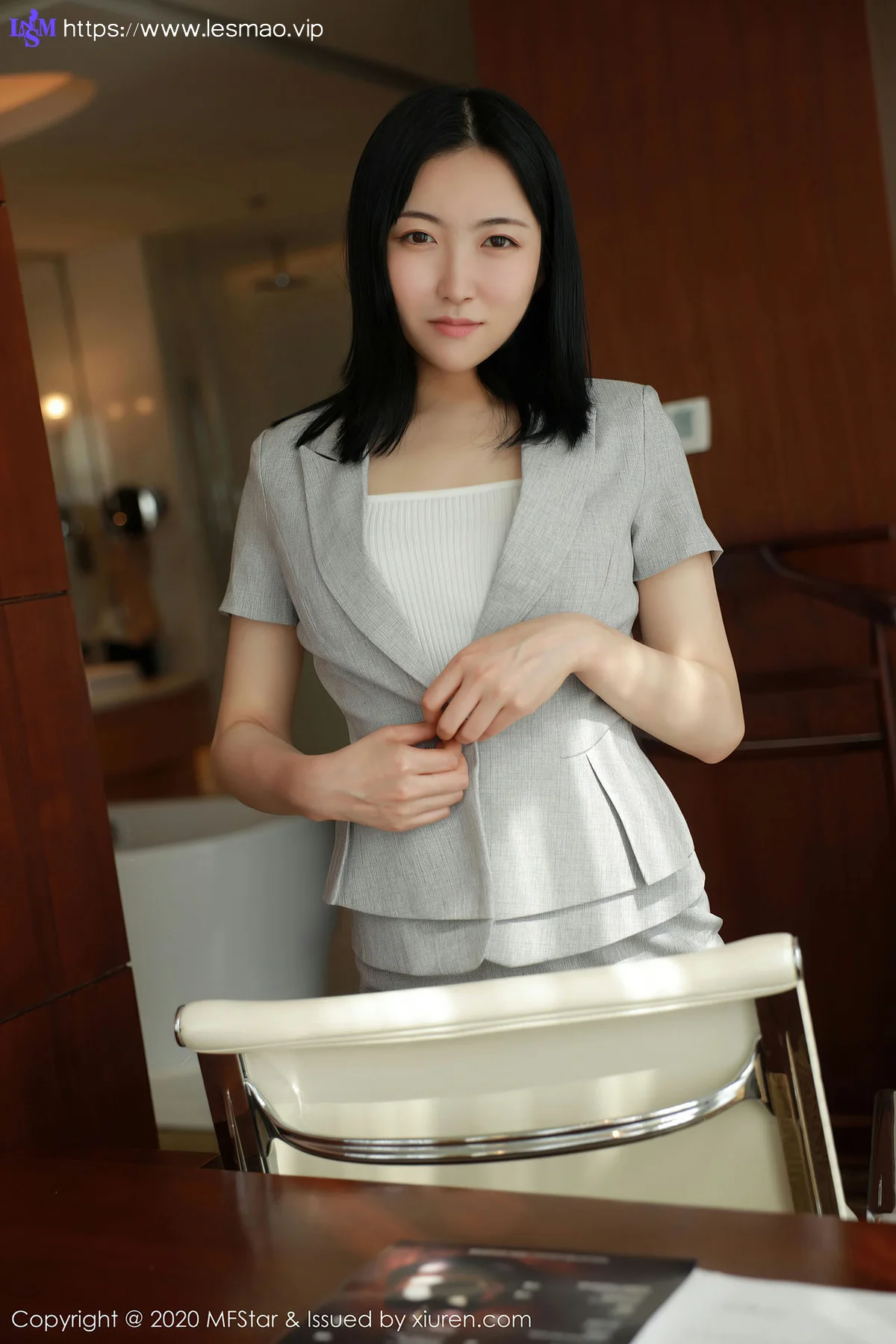 MFStar 模范学院 Vol.366  网袜黑丝 林小艺 首套美女 - 9