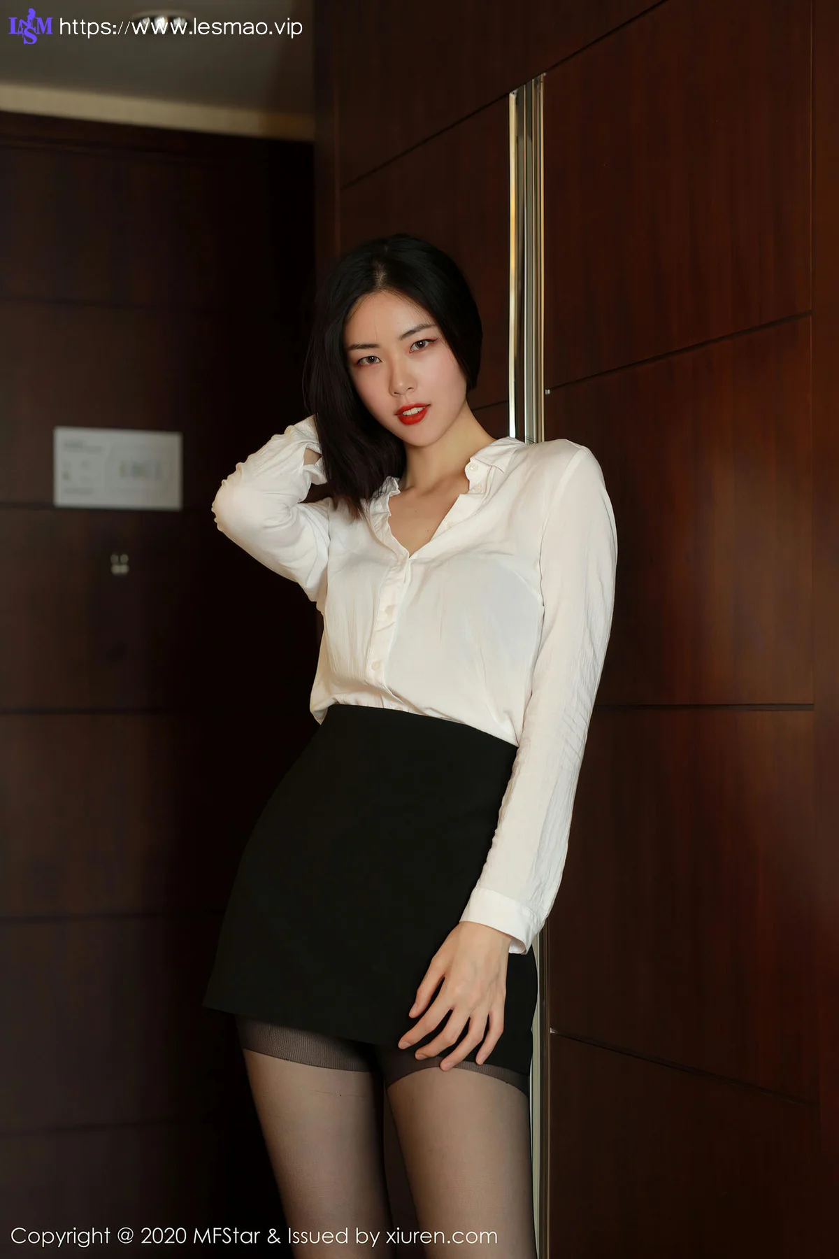 MFStar 模范学院 Vol.371  制服黑丝 噜噜妞儿 - 4