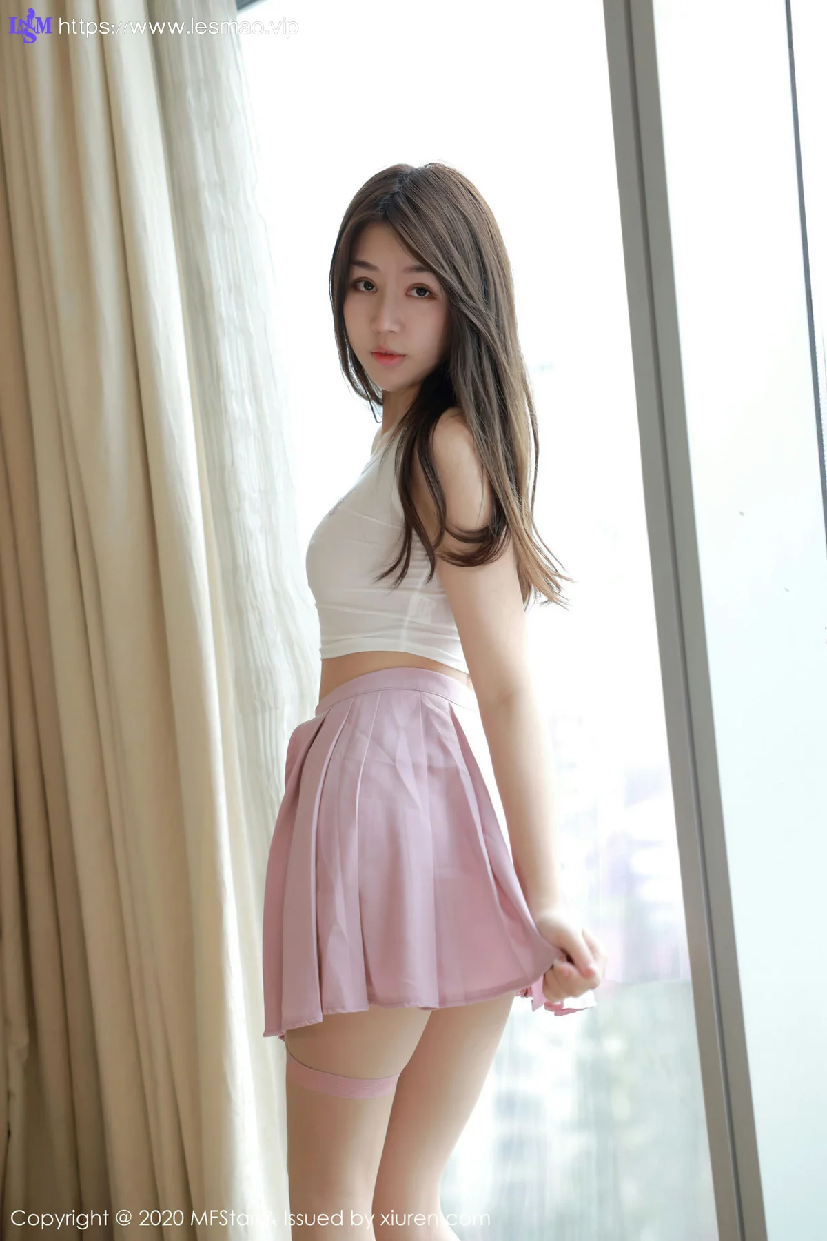 MFStar 模范学院 Vol.384  活力制服少女 梦梵 - 5