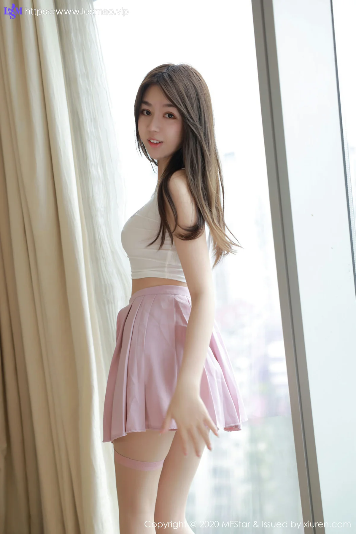 MFStar 模范学院 Vol.384  活力制服少女 梦梵 - 6