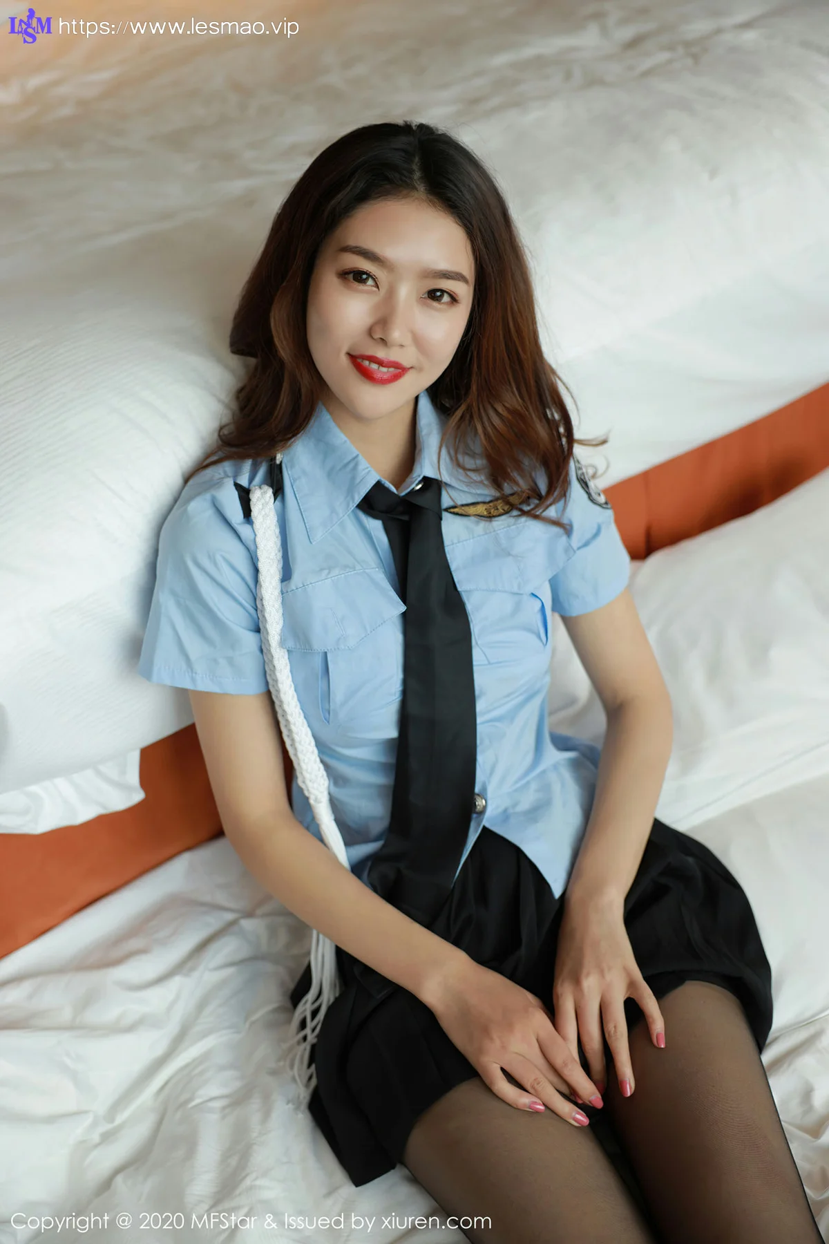 MFStar 模范学院 Vol.388  飒爽女警制服 方子萱 职业装制服 - 2