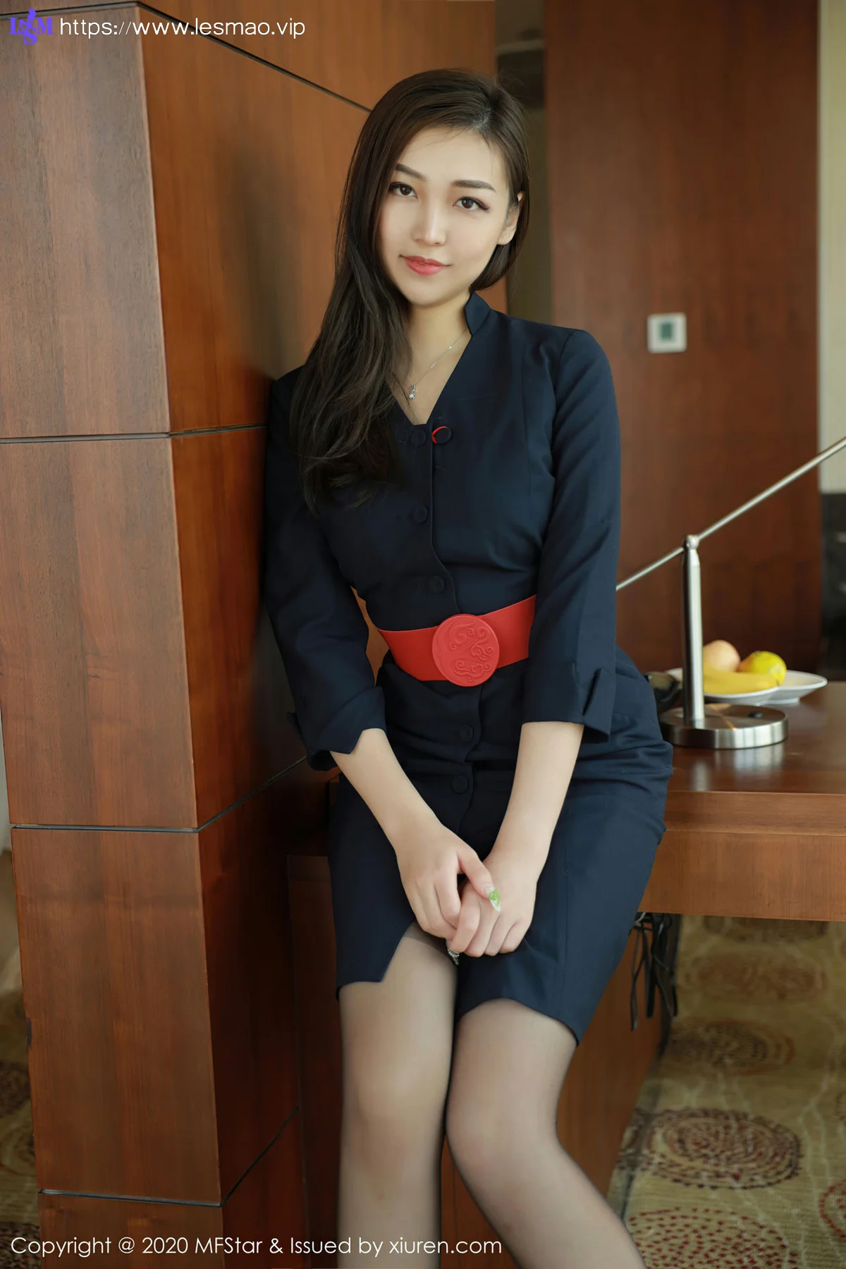 MFStar 模范学院 Vol.404  空姐空乘制服 郑颖姗  新人模特 - 5