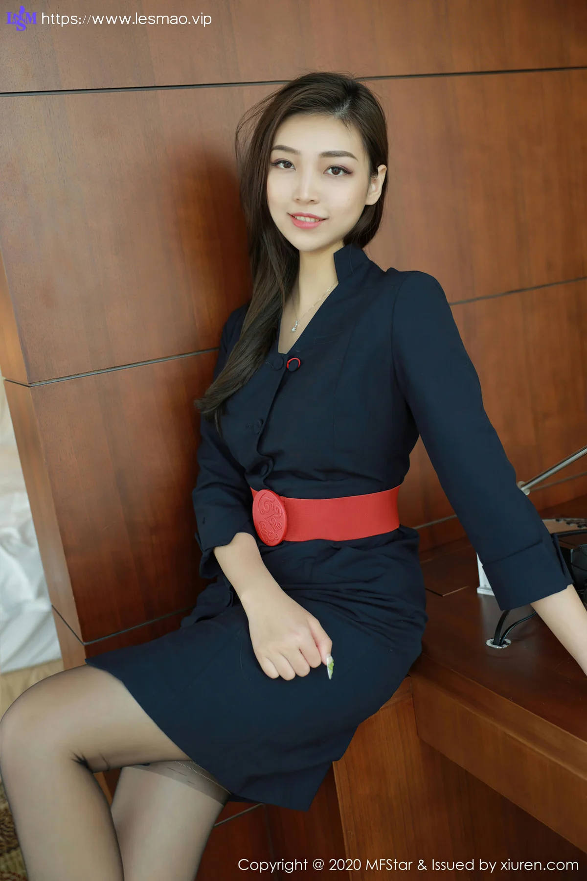 MFStar 模范学院 Vol.404  空姐空乘制服 郑颖姗  新人模特 - 7