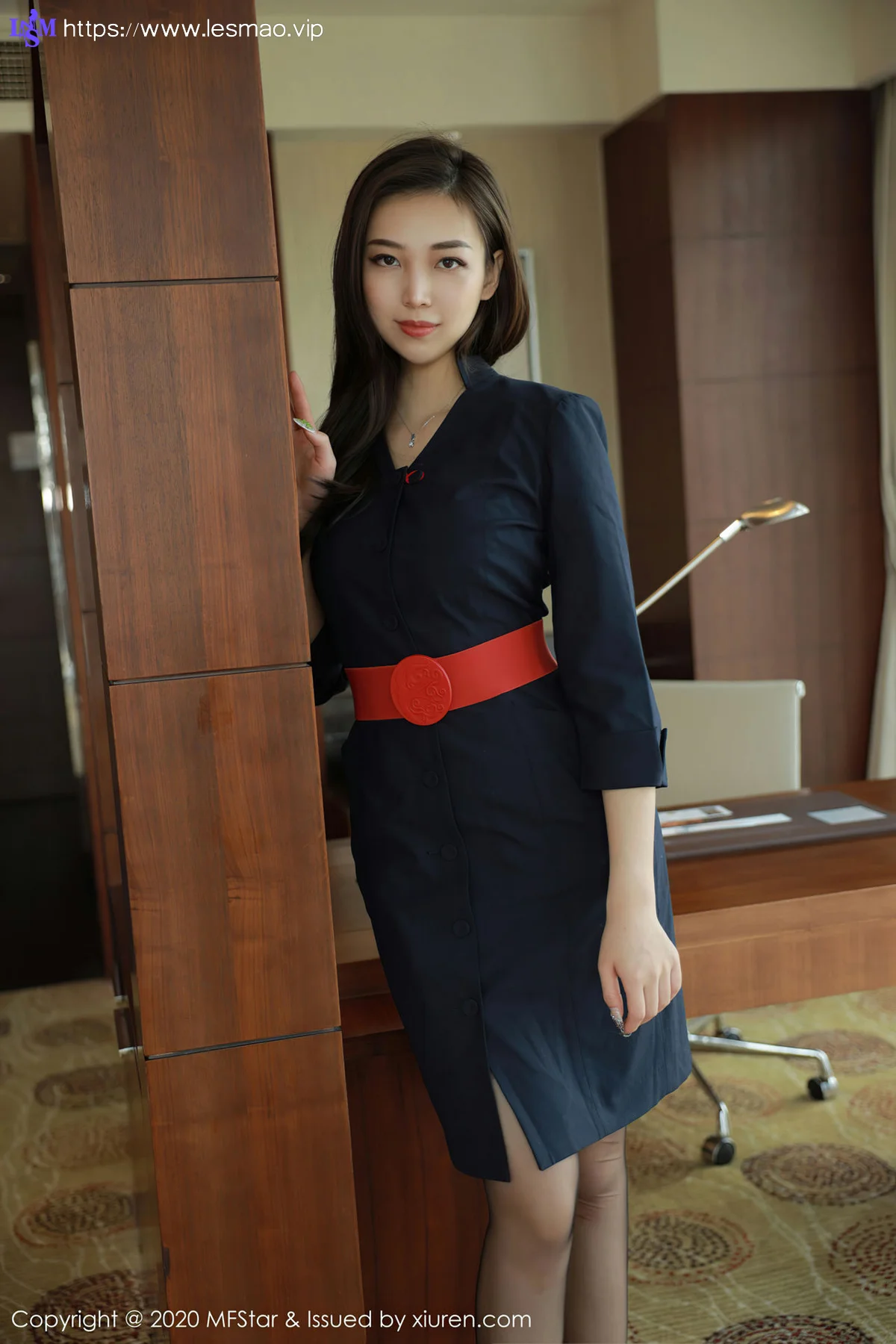 MFStar 模范学院 Vol.404  空姐空乘制服 郑颖姗  新人模特 - 10