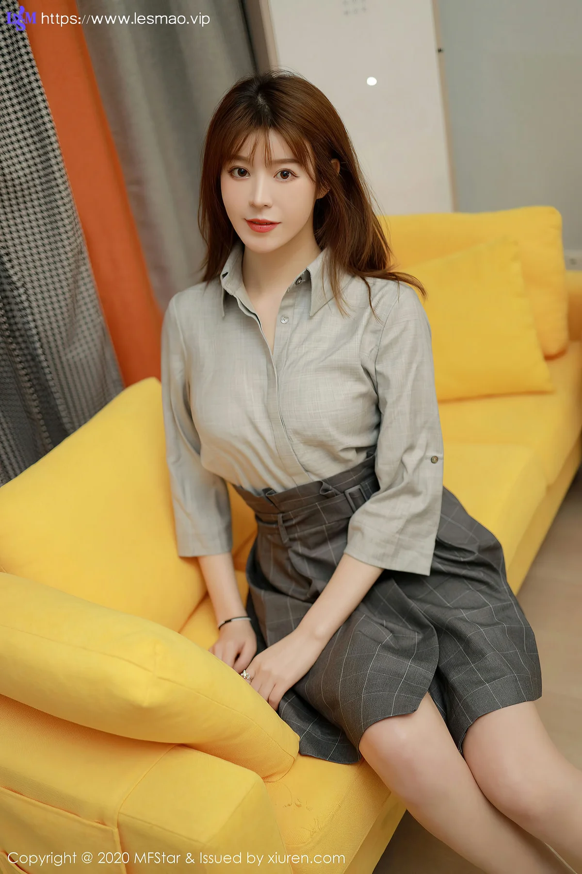 MFStar 模范学院 Vol.424  灰色职业制服 优优 - 1