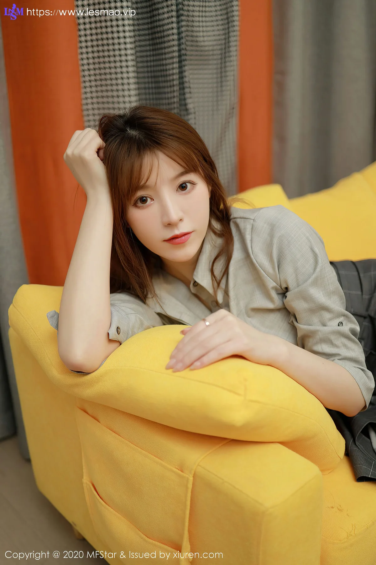 MFStar 模范学院 Vol.424  灰色职业制服 优优 - 2