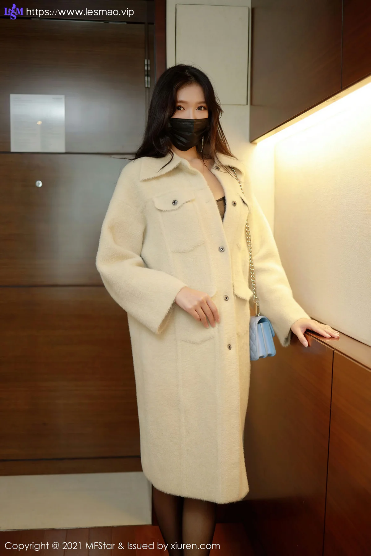 MFStar 模范学院 Vol.445  黑丝情趣皮衣 娜比 极致黑丝 - 2