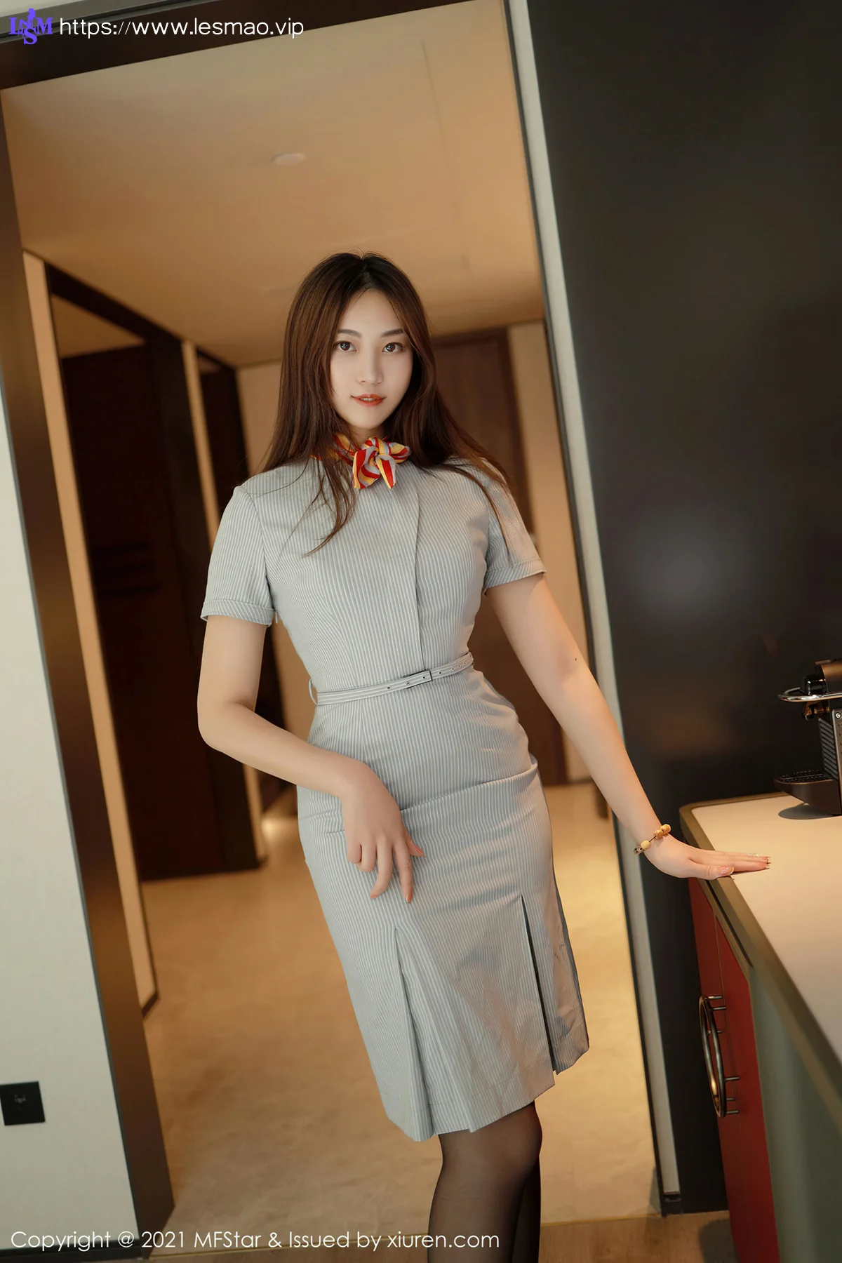 MFStar 模范学院 Vol.454  蕾丝吊袜 郑颖姗bev - 1