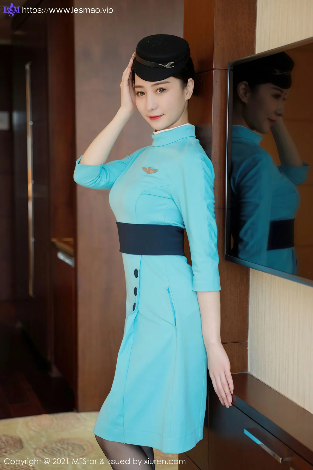 MFStar 模范学院 Vol.455   空姐制服写真 水水er - 6