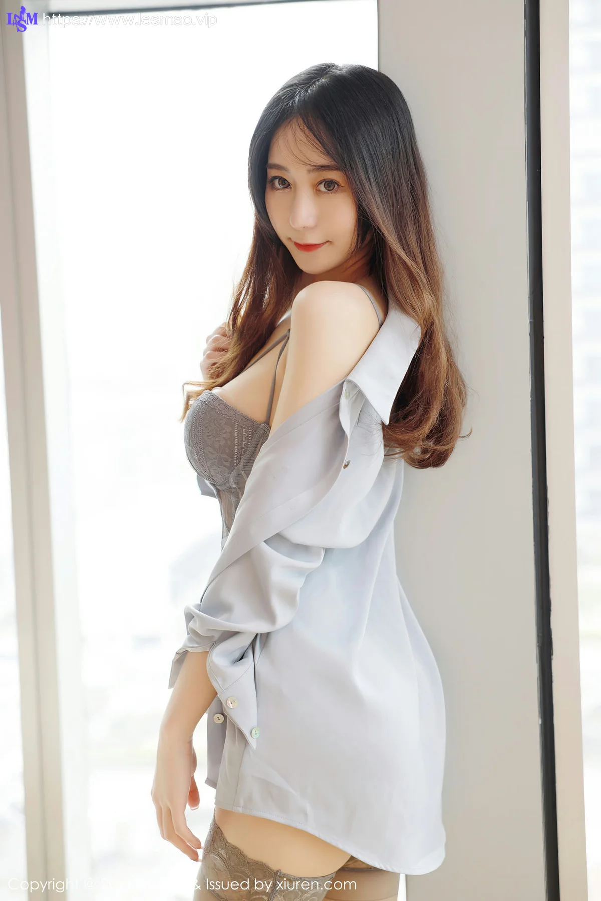 MFStar 模范学院 Vol.457  白嫩美腿衬衫美女 水水 - 8