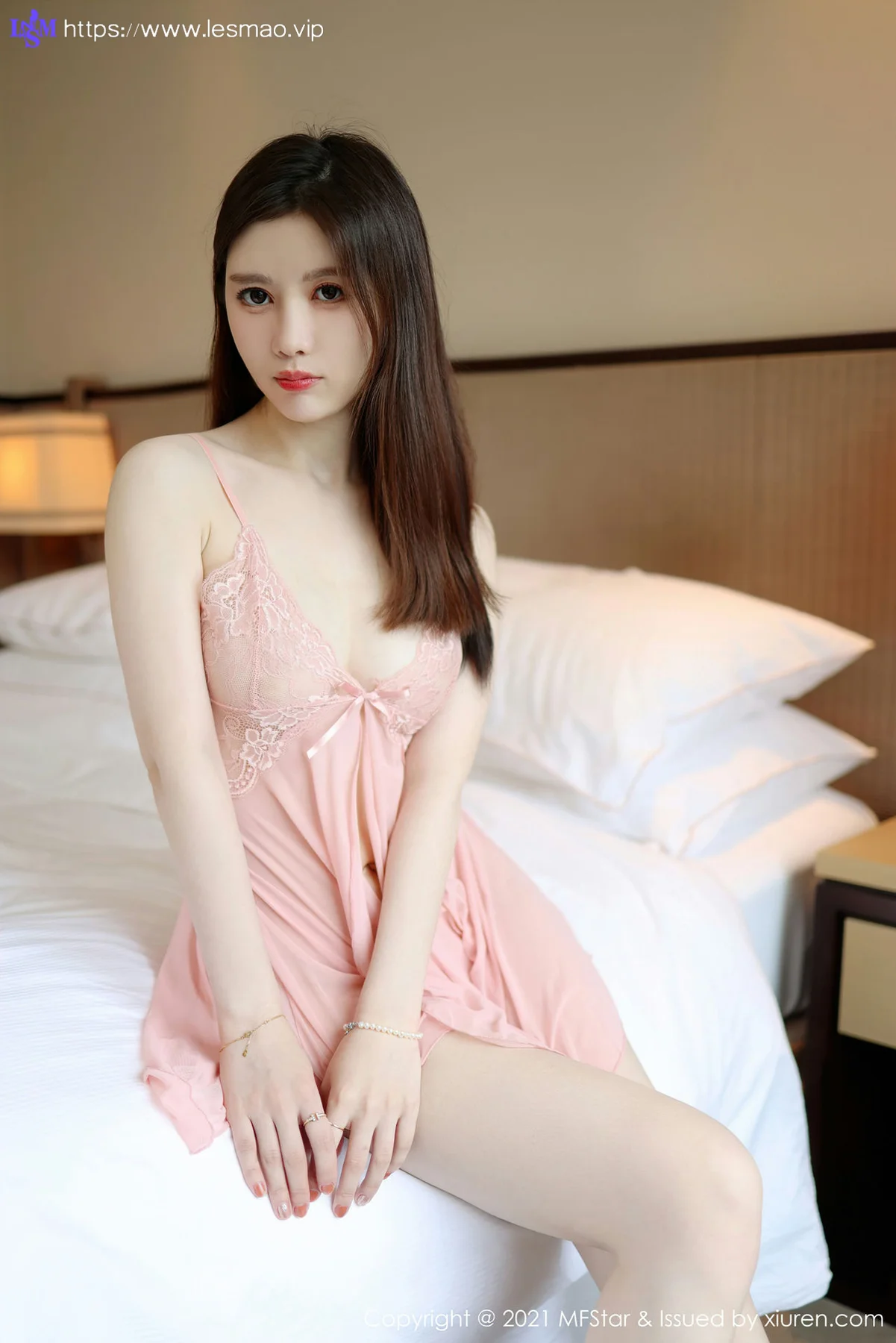 MFStar 模范学院 Vol.519 粉色睡衣 吴雪瑶 新人模特第三写真 - 9