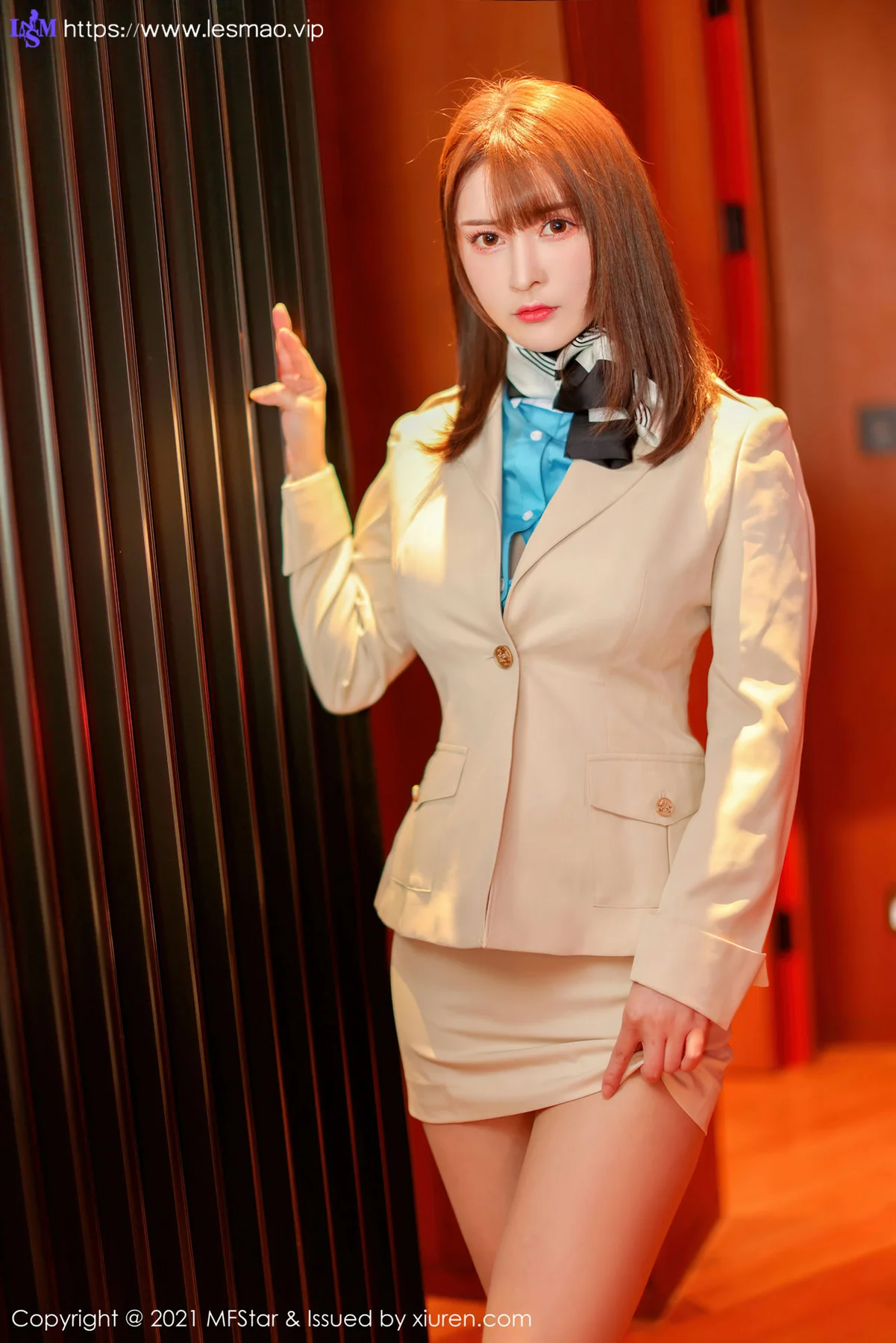 MFStar 模范学院 Vol.534 职业装OL  蔡文钰Abby 性感写真 - 2