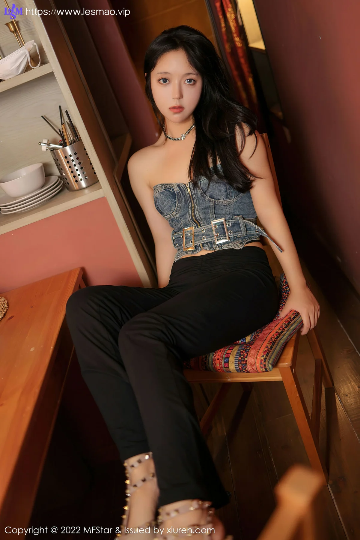 MFStar 模范学院 Vol.575 露露Andrea 新人模特性感丁字裤写真 - 6