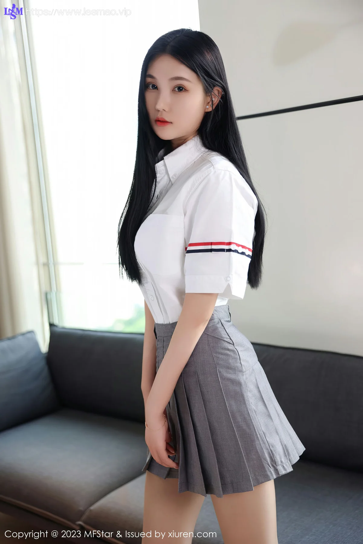 MFStar 模范学院 Vol.578 Ai西西里 白色蕾丝内衣写真 - 3