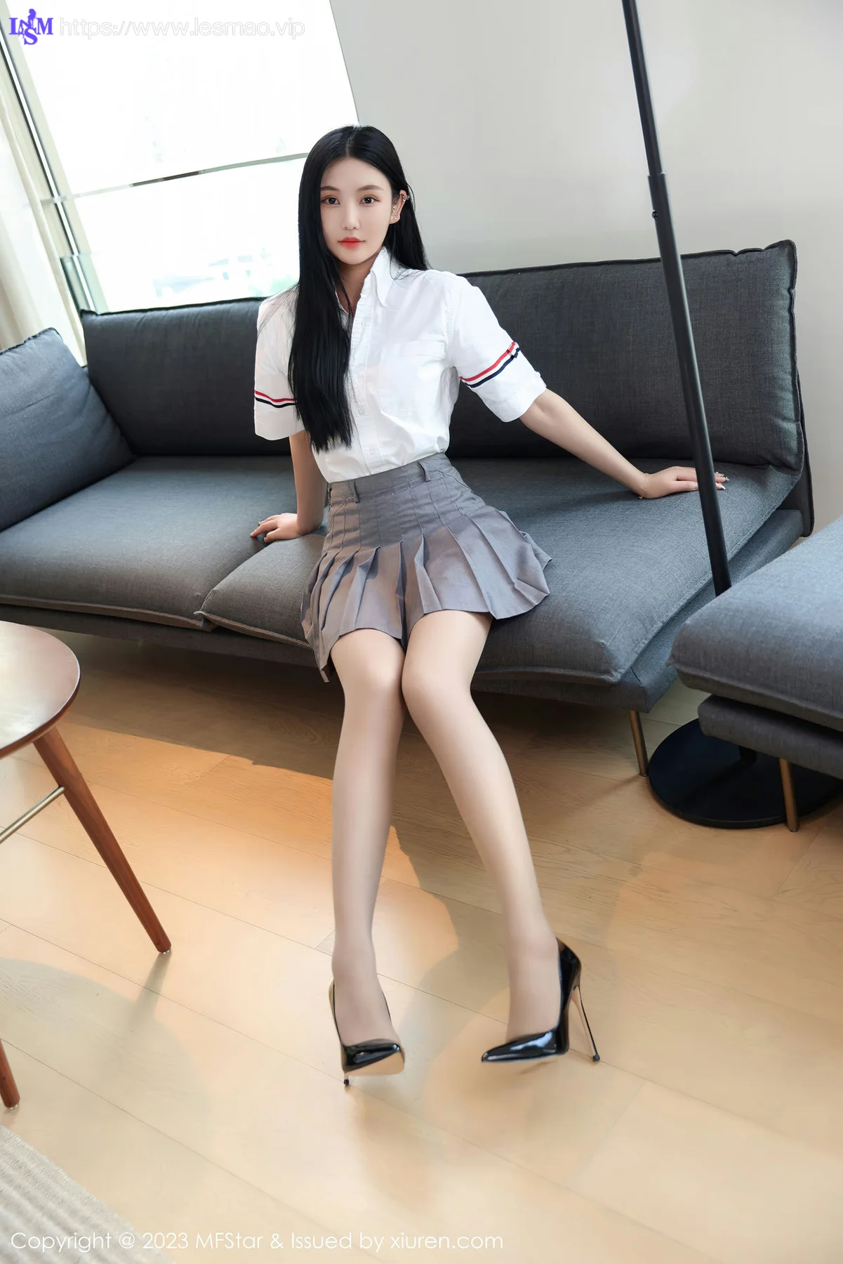 MFStar 模范学院 Vol.578 Ai西西里 白色蕾丝内衣写真 - 6