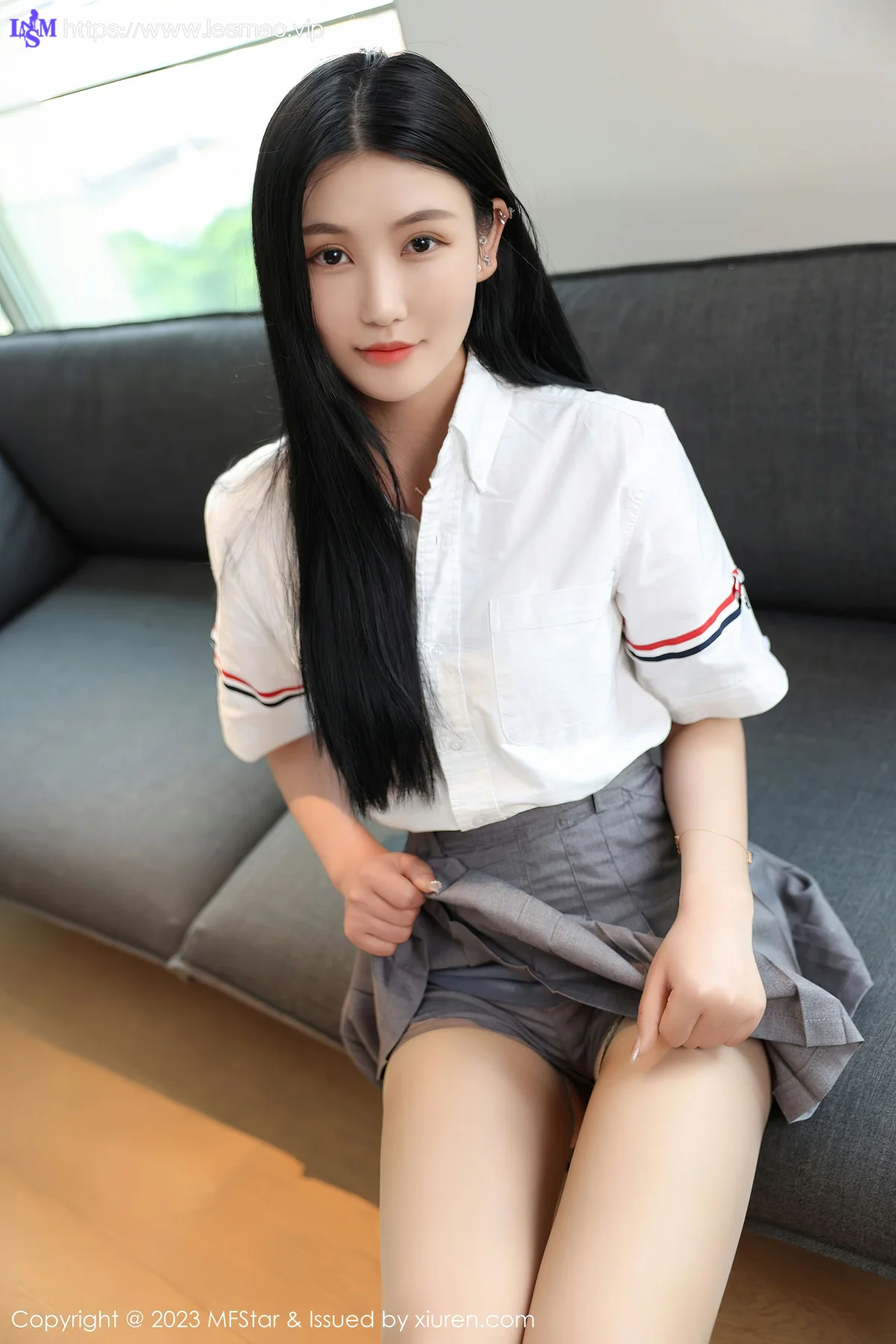 MFStar 模范学院 Vol.578 Ai西西里 白色蕾丝内衣写真 - 10