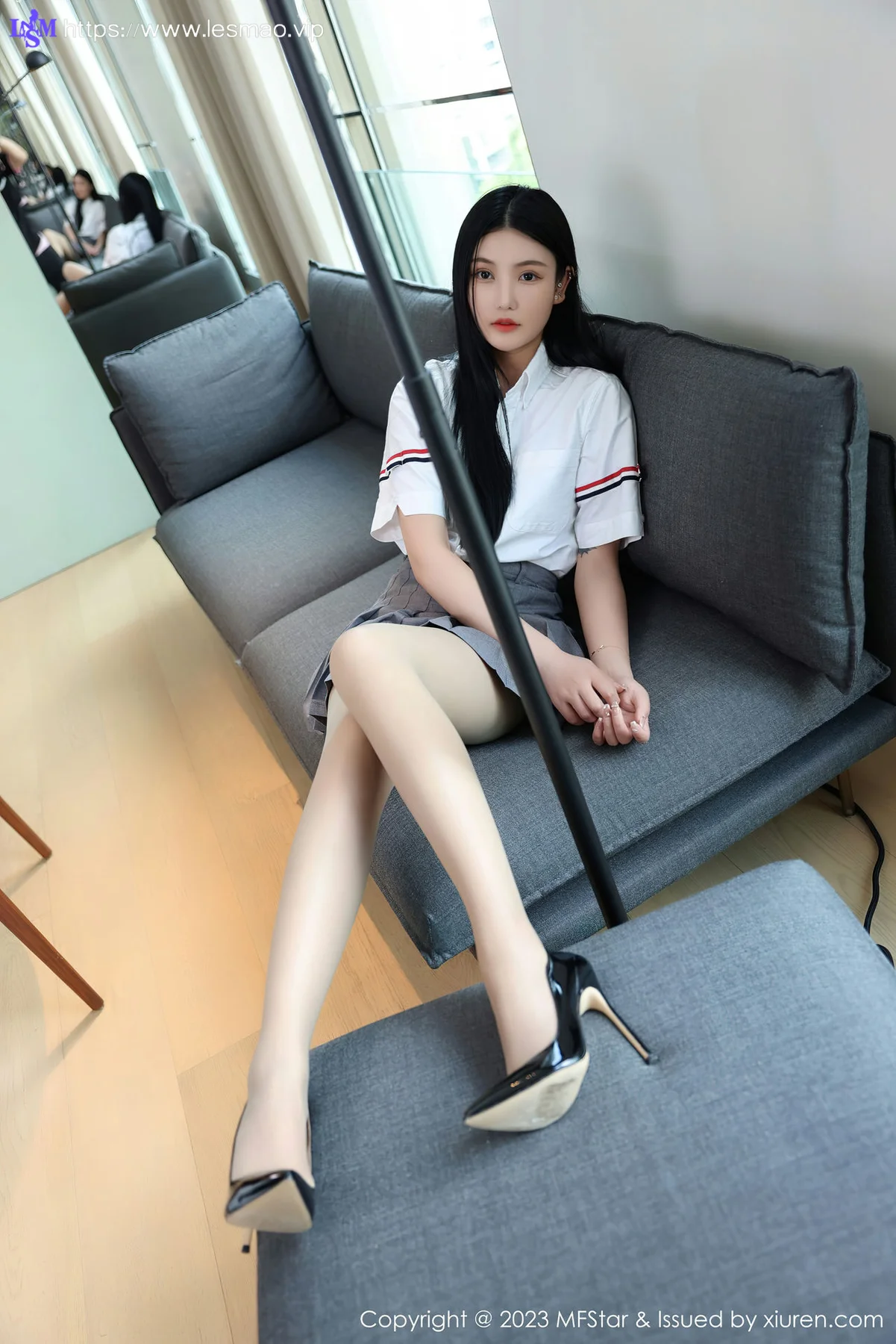 MFStar 模范学院 Vol.578 Ai西西里 白色蕾丝内衣写真 - 4
