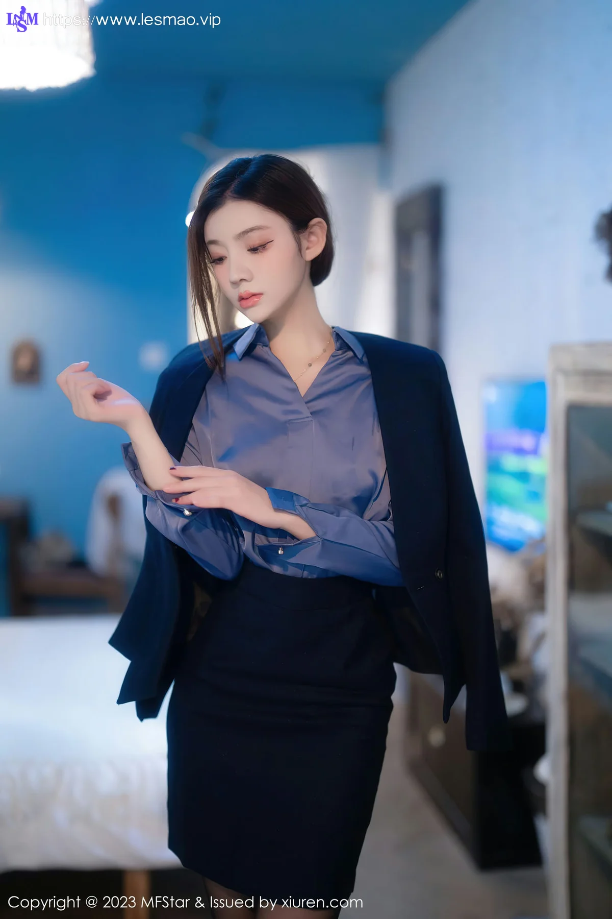 MFStar 模范学院 Vol.610 加朵babe 魅惑黑丝性感写真 - 6