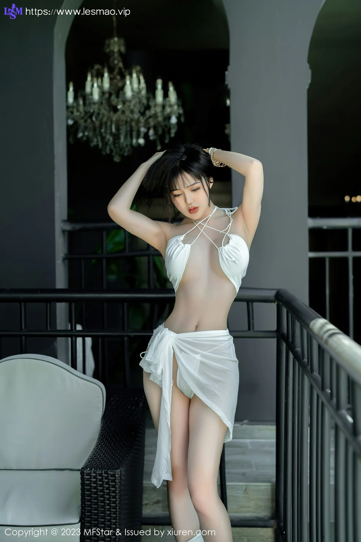MFStar 模范学院 Vol.617 文静儿 魅惑动人白色服饰写真 - 2