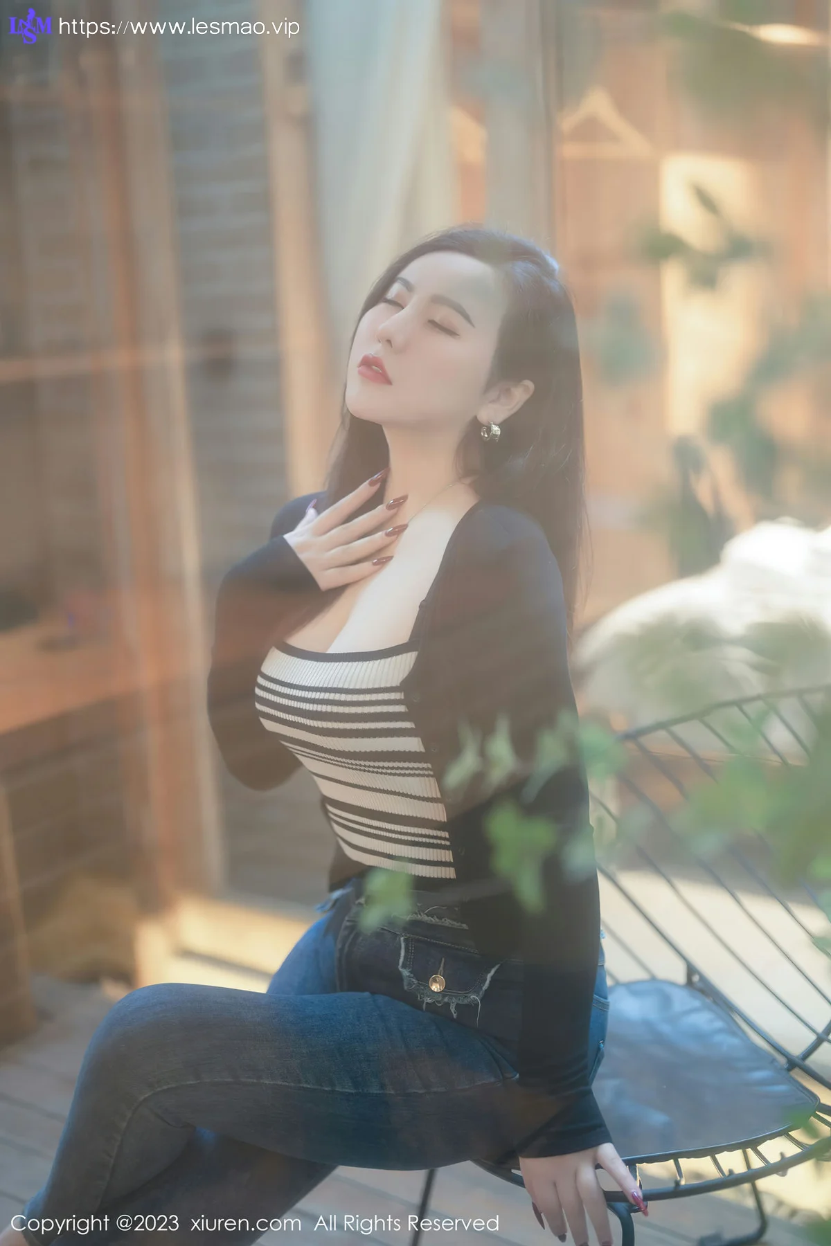 MFStar 模范学院 Vol.618 伊诺 黑色轻透情趣服饰内衣 - 7