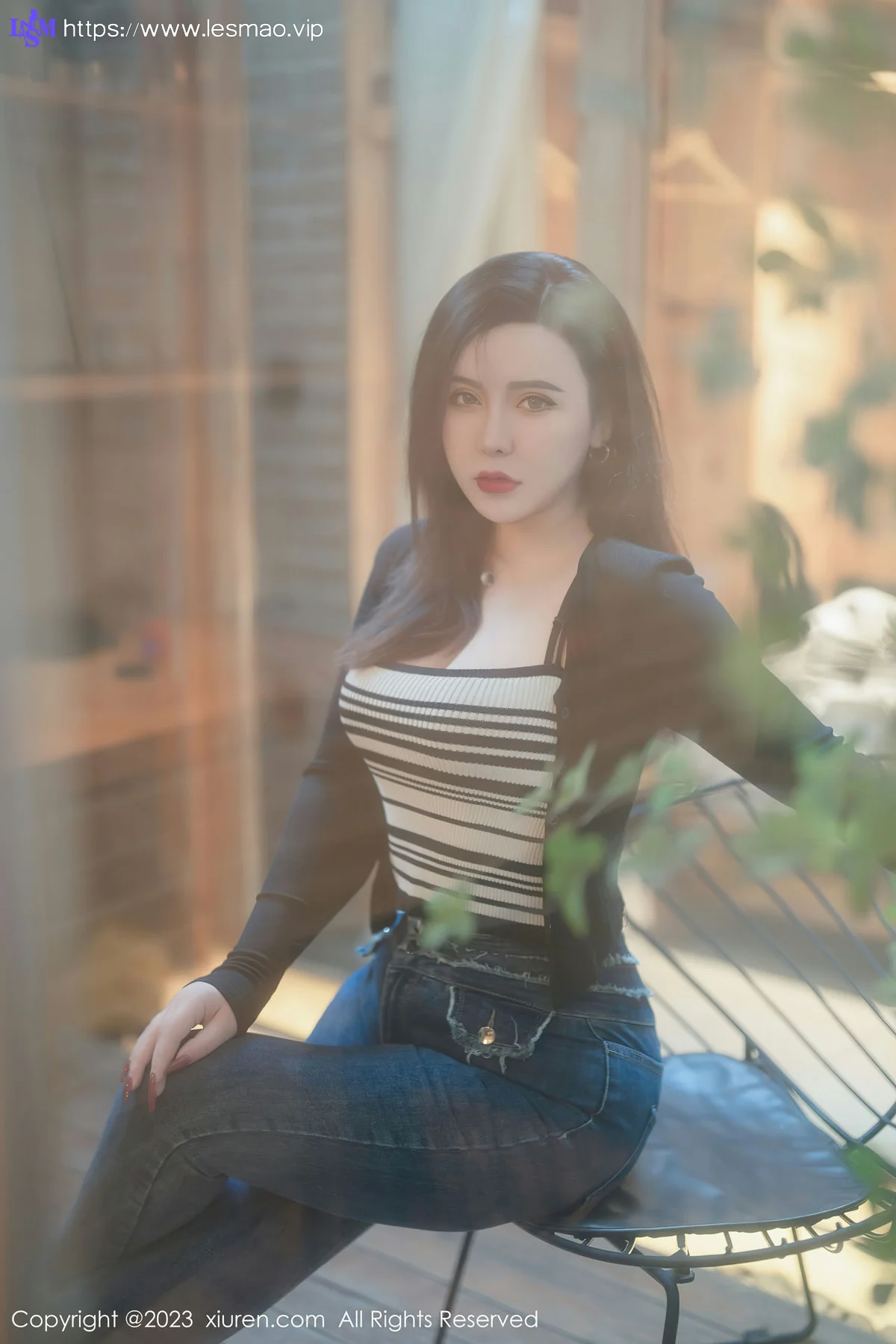 MFStar 模范学院 Vol.618 伊诺 黑色轻透情趣服饰内衣 - 8