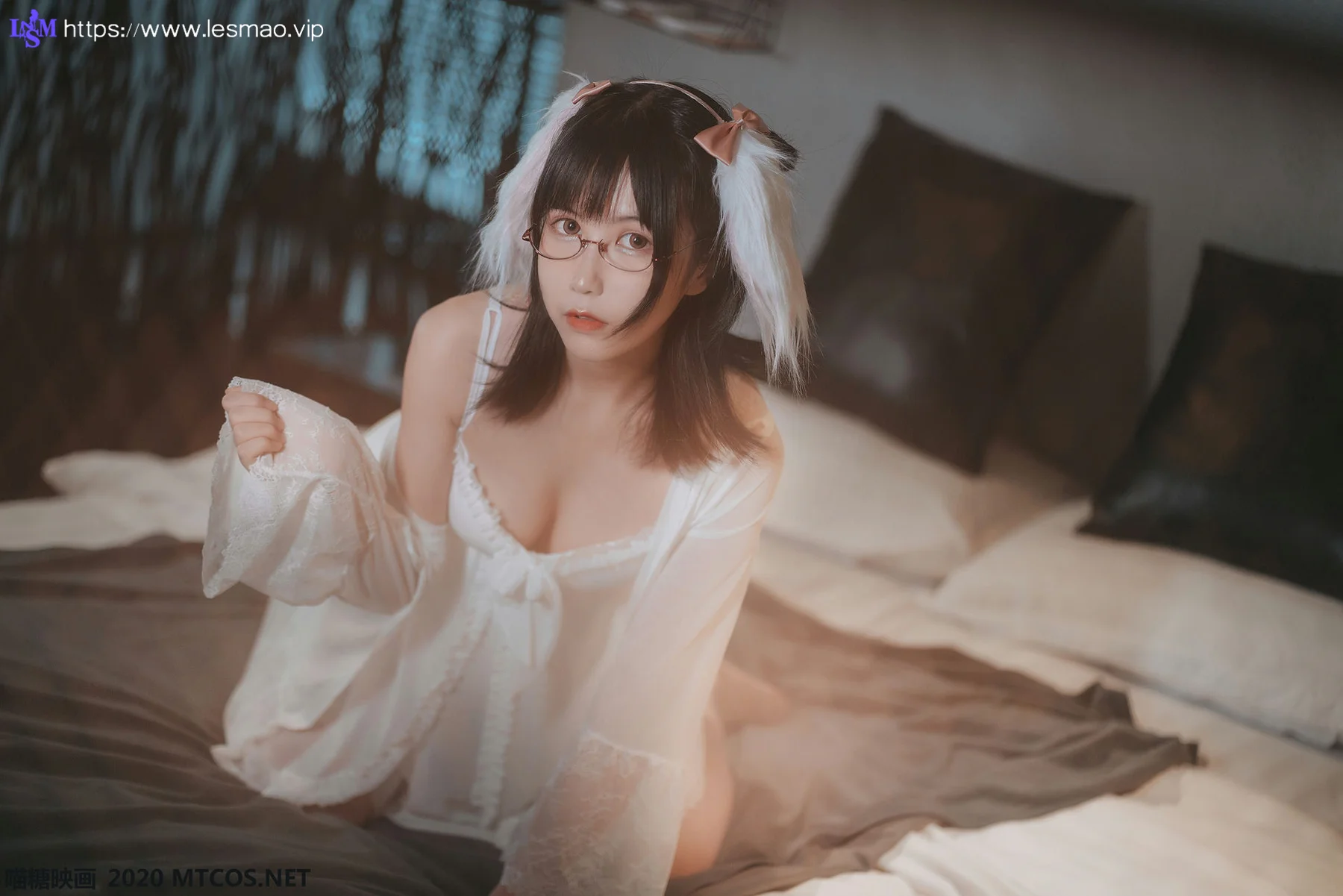 MTYH 喵糖映画 Vol.139  白色私房睡裙 - 8