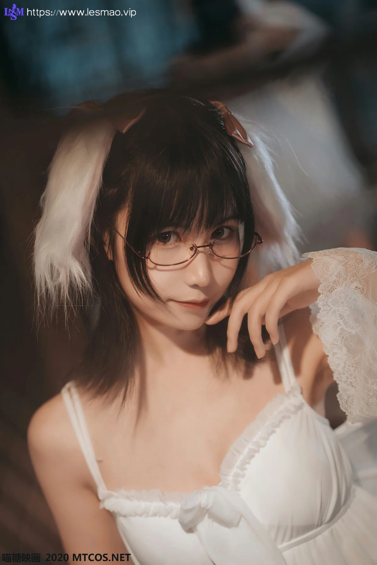 MTYH 喵糖映画 Vol.139  白色私房睡裙 - 9