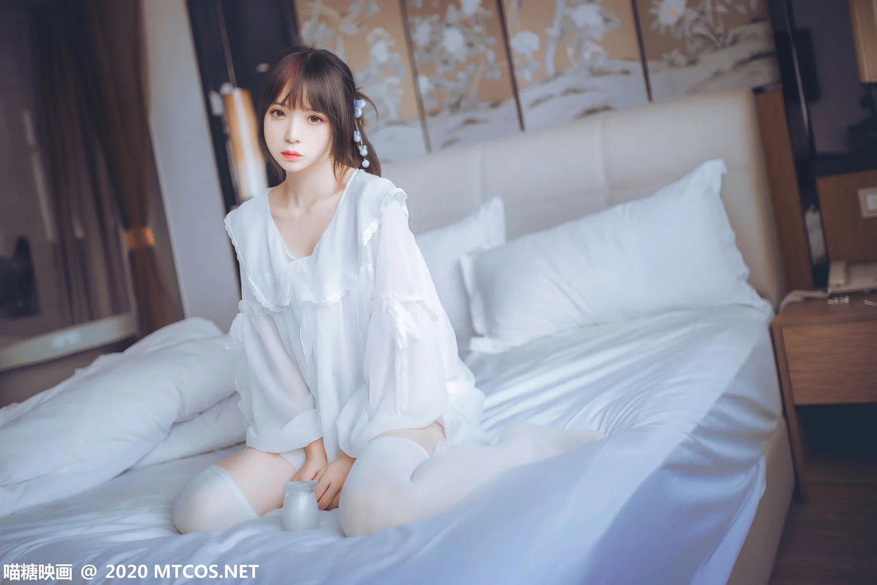 MTYH 喵糖映画 Vol.204  纯白睡裙 - 2