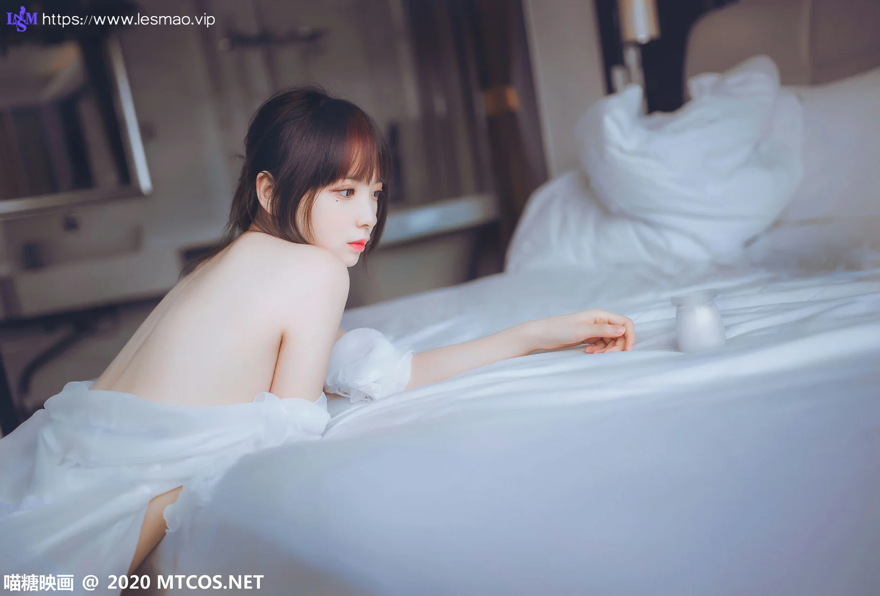 MTYH 喵糖映画 Vol.204  纯白睡裙 - 3