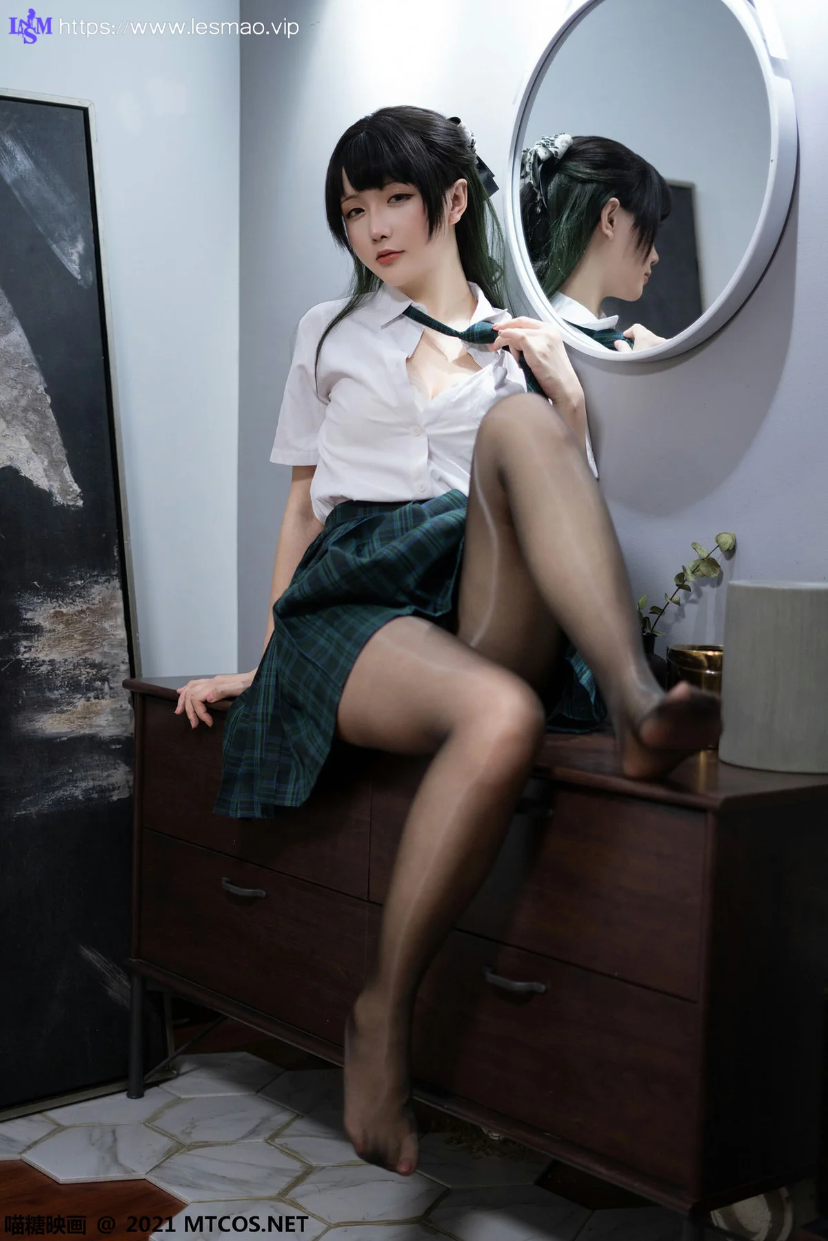 MTYH 喵糖映画 Vol.435 绿色jk - 9