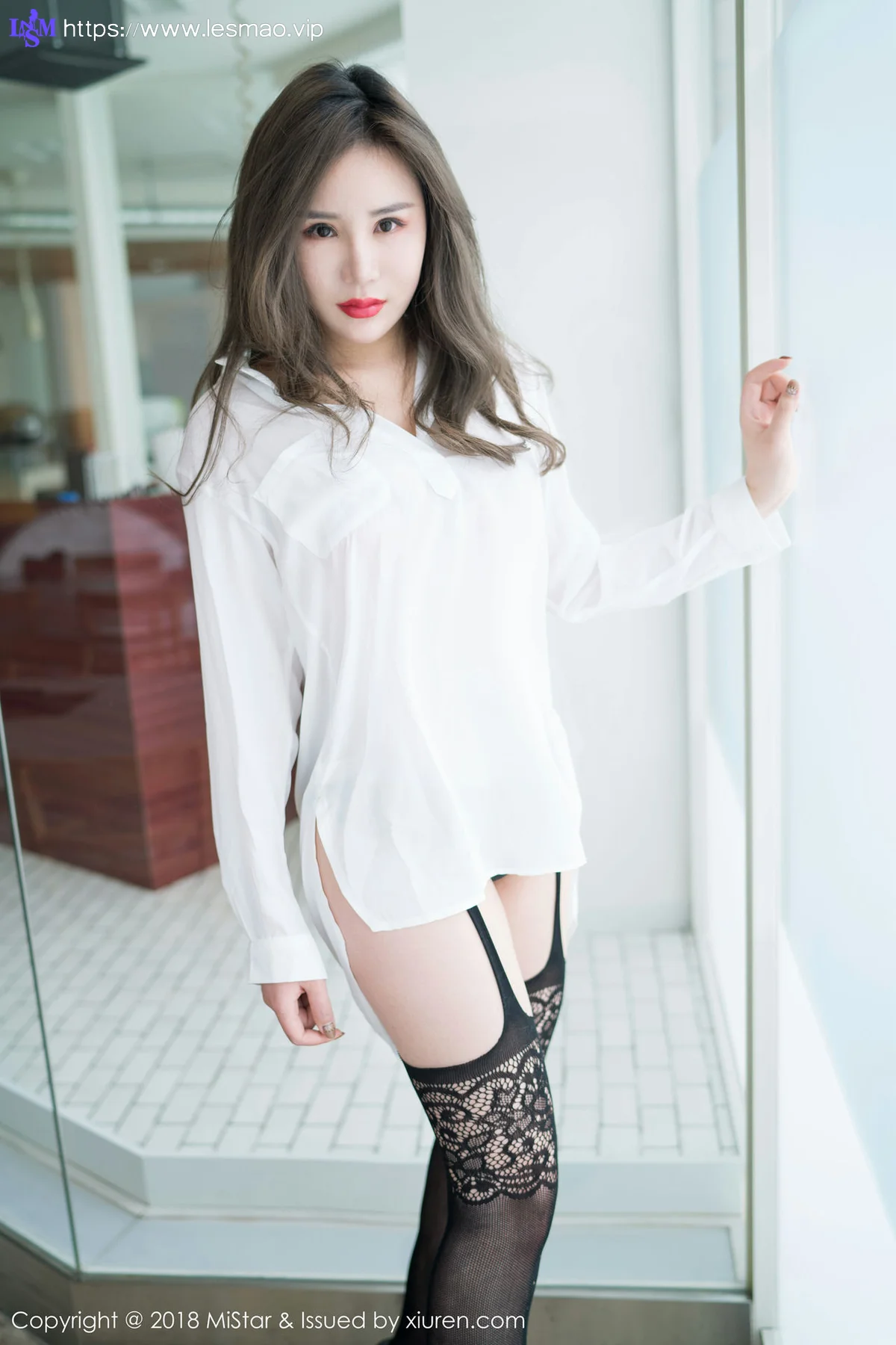MiStar 魅妍社 Vol.228 黑丝高跟小奶昔Kyra - 1