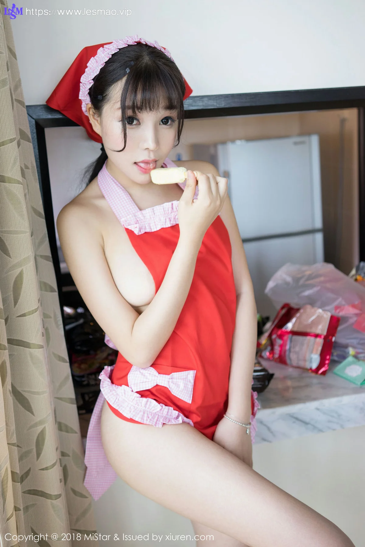 MiStar 魅妍社 Vol.236 芝芝Booty 吃货厨娘 - 5
