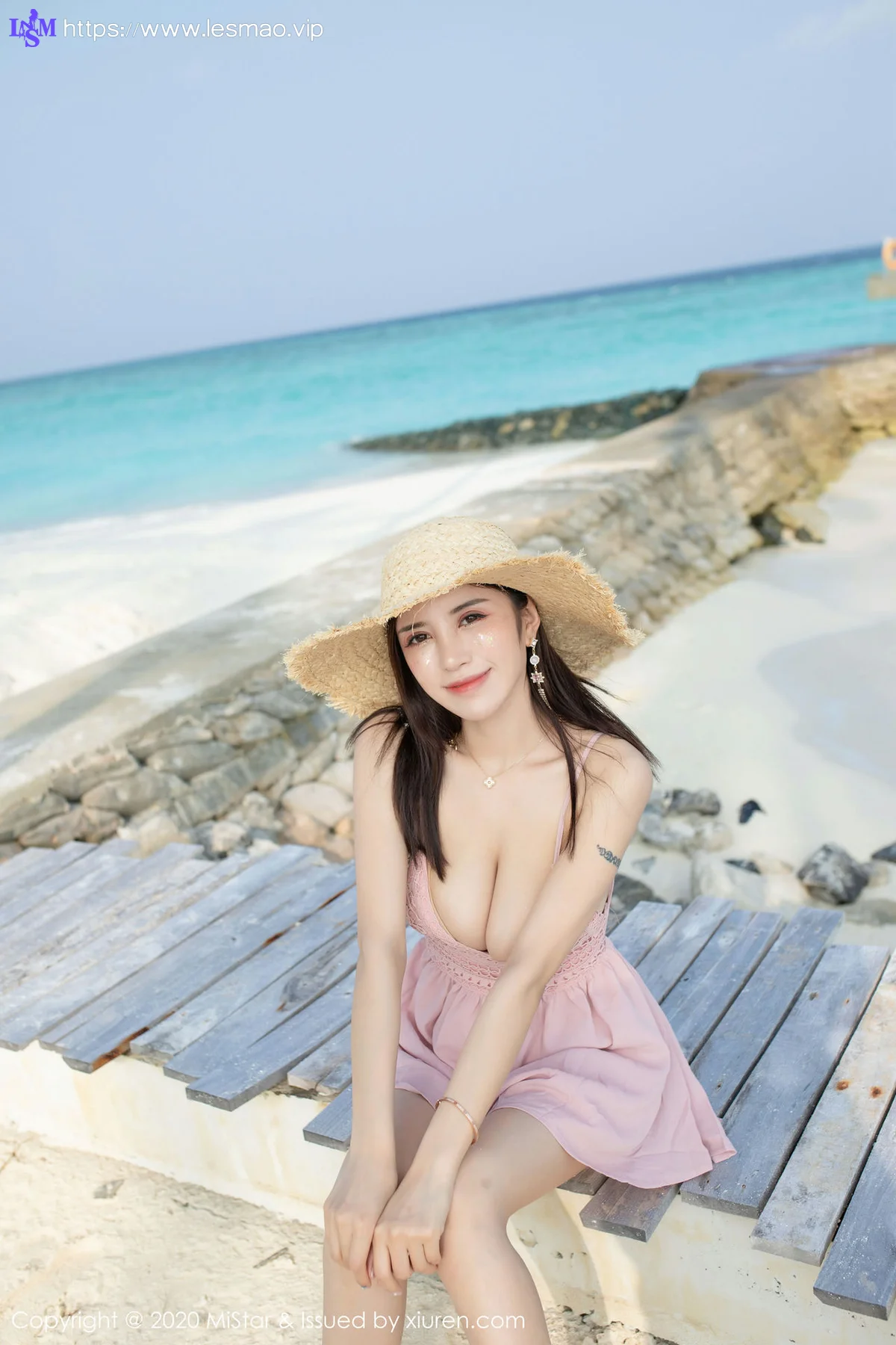 MiStar 魅妍社 Vol.324 比基尼沙滩 陈思琪Art 马尔代夫旅拍写真 - 1