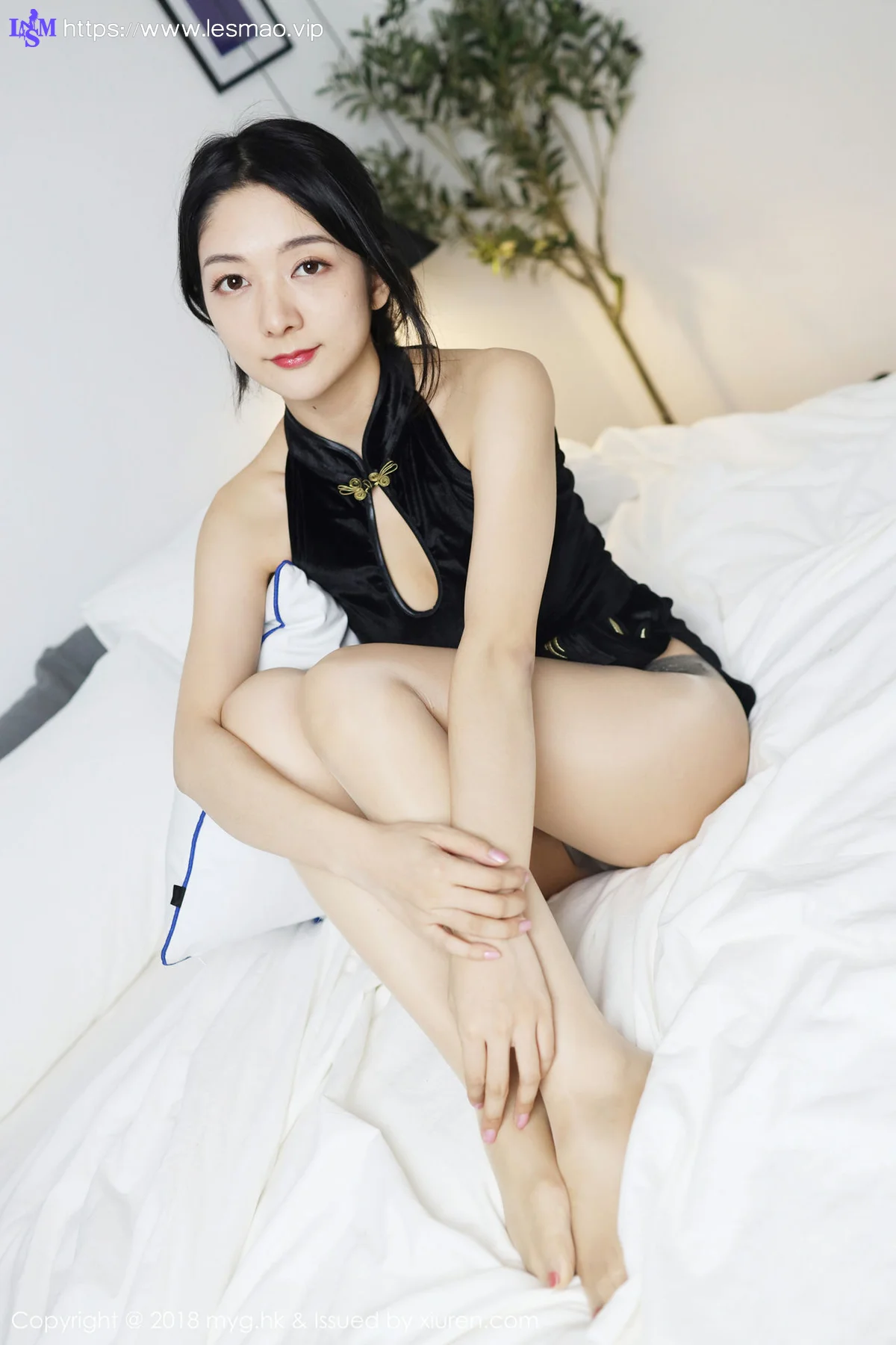 MyGirl 美媛馆 Vol.326 Angela喜欢猫 旗袍肉丝 - 6