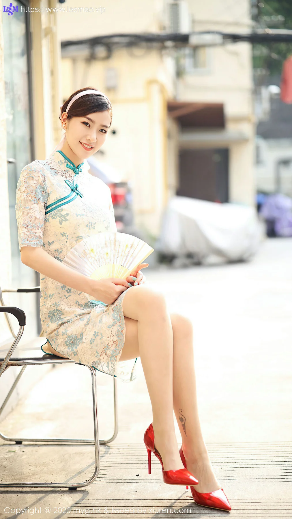 MyGirl 美媛馆 Vol.446 现代旗袍和肉丝 方子萱 - 9