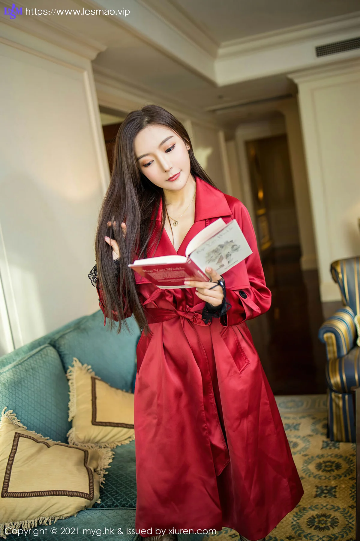 MyGirl 美媛馆 Vol.496 蕾丝网袜 王馨瑶yanni - 1