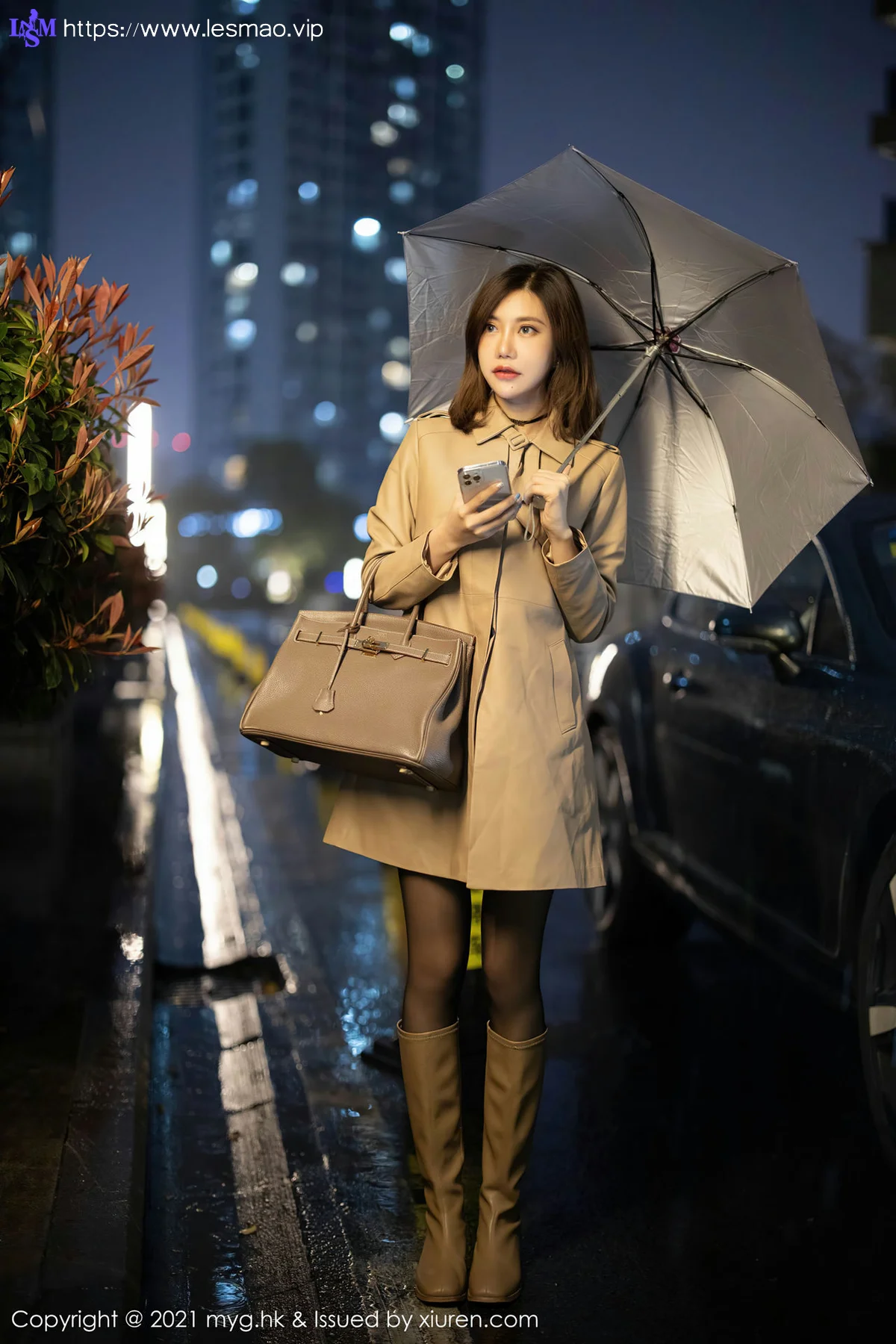MyGirl 美媛馆 Vol.500 美女雨夜打车主题 绮里嘉Carina - 6