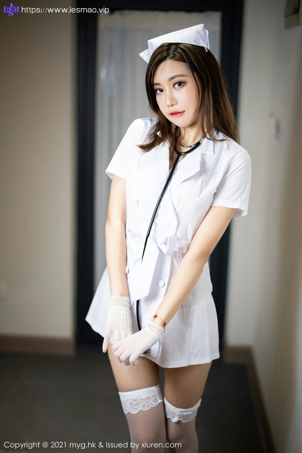 MyGirl 美媛馆 Vol.578 护士制服主题 绮里嘉Carina 杭州旅拍111 - 9