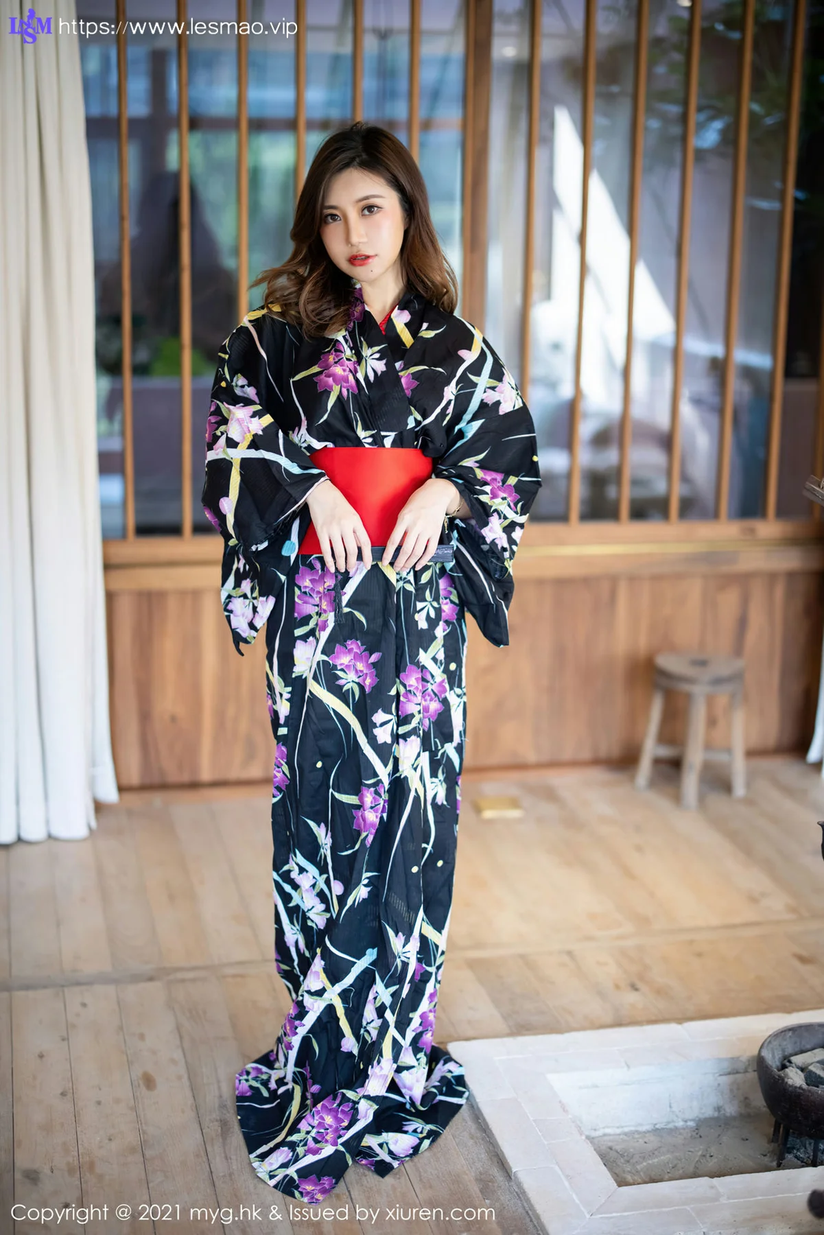 MyGirl 美媛馆 Vol.594 红绳缠绕和服 绮里嘉Carina 长三角旅拍 - 1